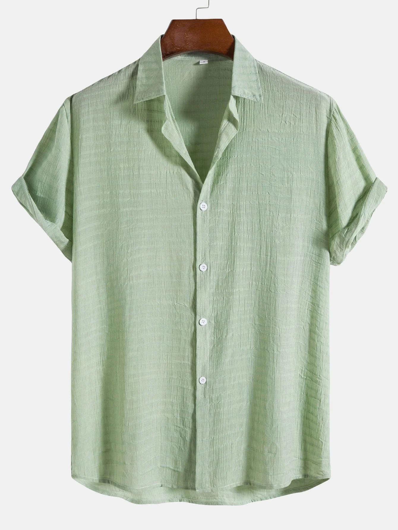 Arvy® | Textured Fabric Short Sleeve Shirt - Image 7