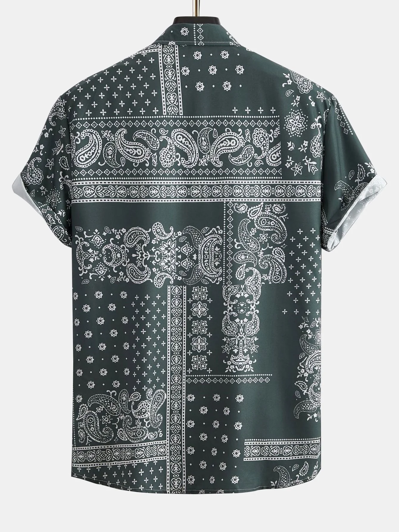 Aryon® | Paisley Frame Pattern Print Shirt Random Pattern Design - Image 2