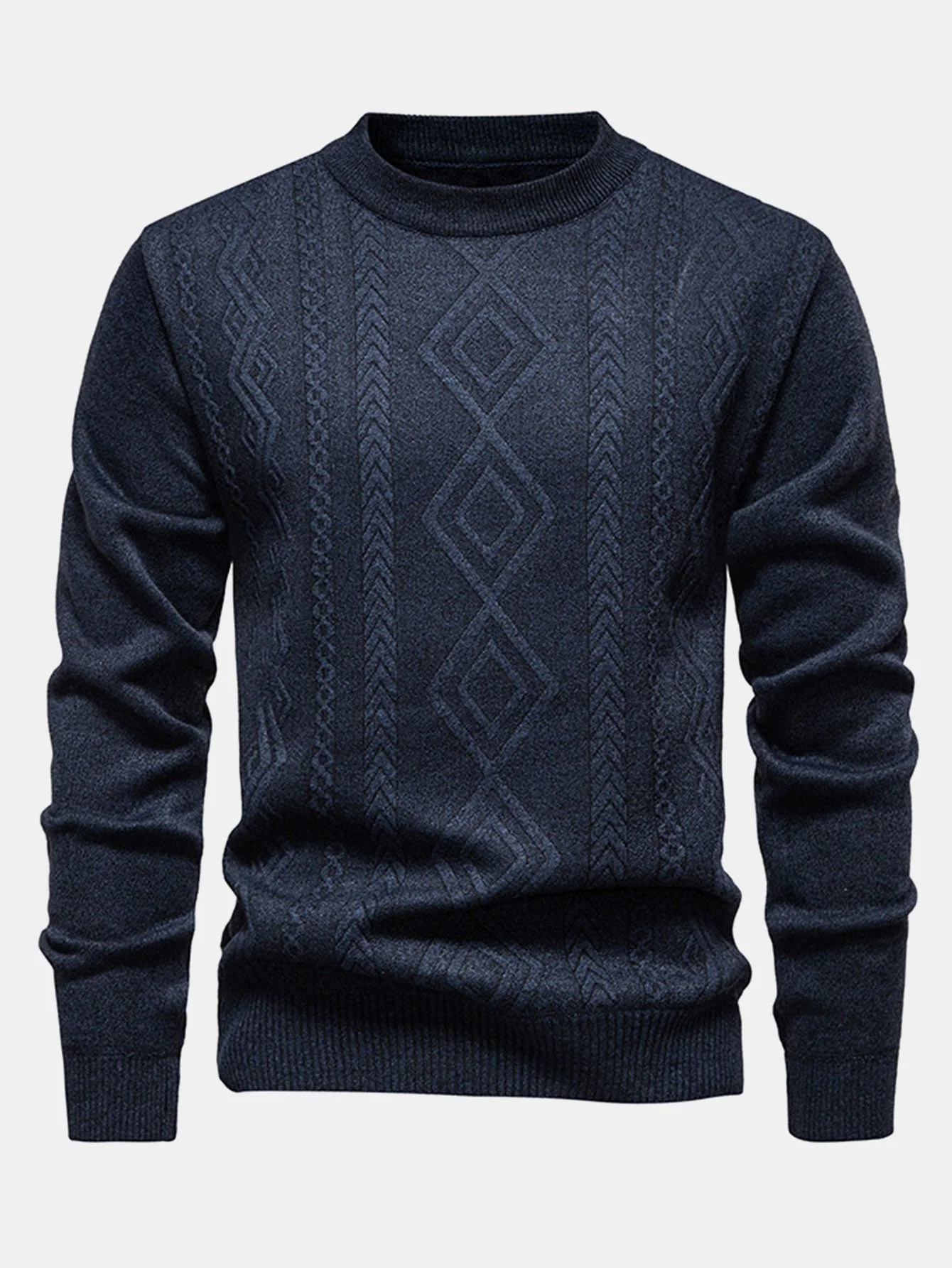 Asad® | Geometric Jacquard Crewneck Sweater - Image 13