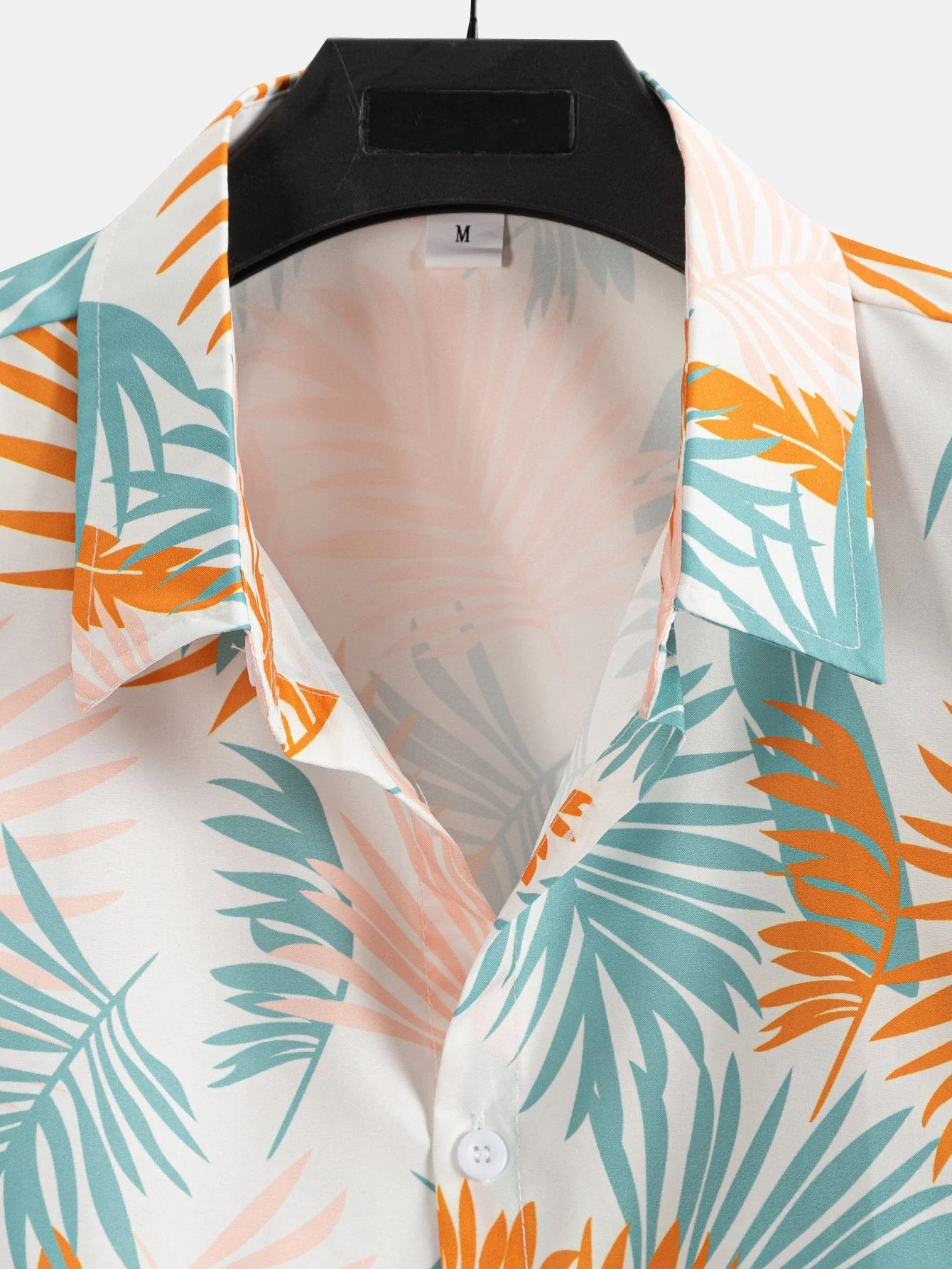 Asahel® | Leaf Print Button Up Shirt - Image 5