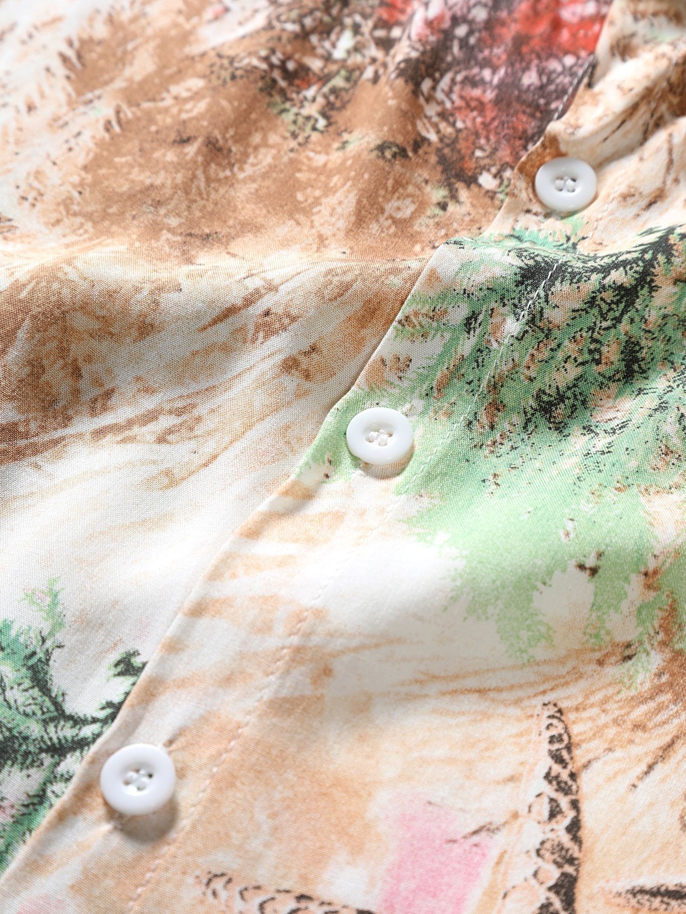 Ascanius® | Viscose Botanical Abstract Print Button Up Shirt - Image 4