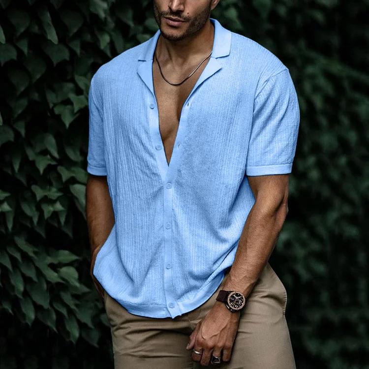 Asher® | Knitted Summer Shirt - Image 2