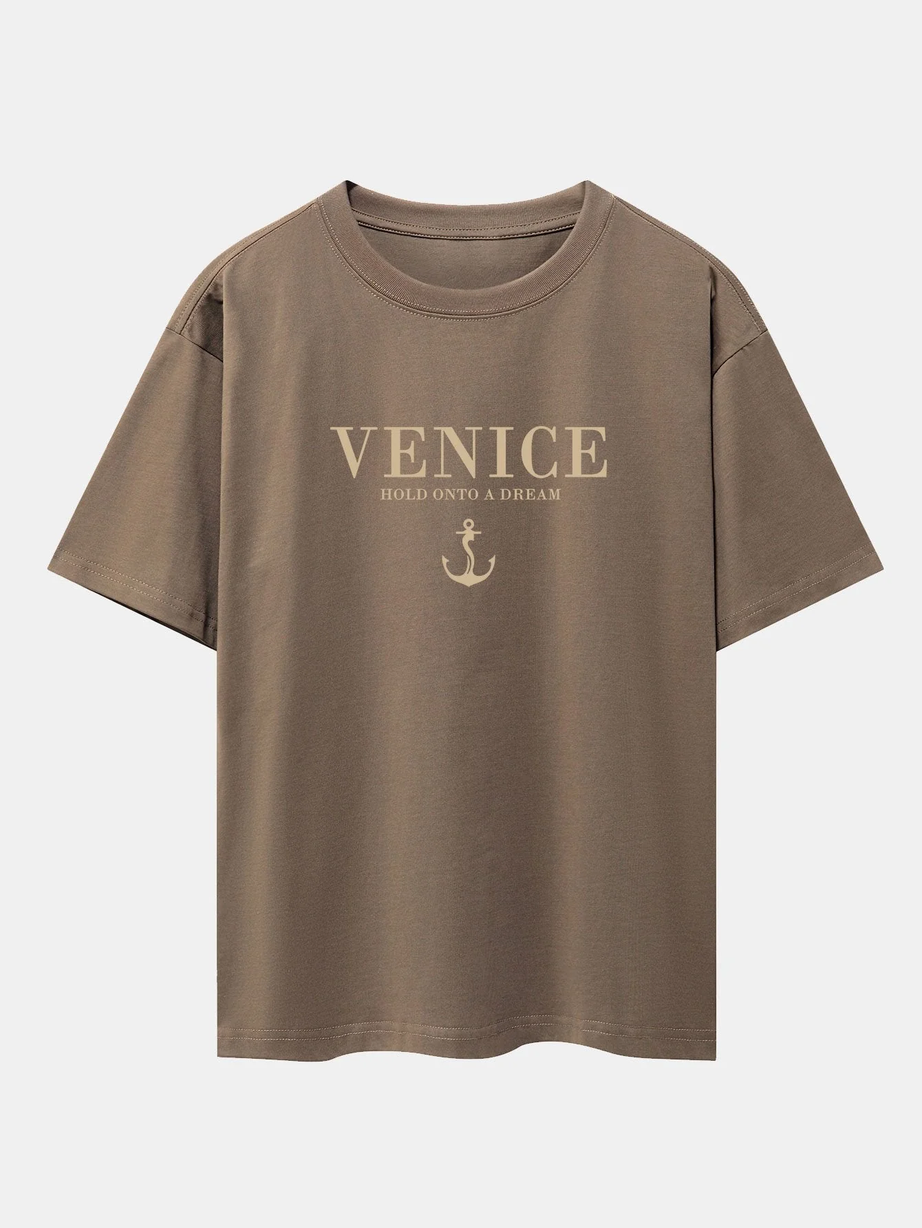 Asher® | Venice Anchor Print Drop Shoulder Oversize T-Shirt - Image 6