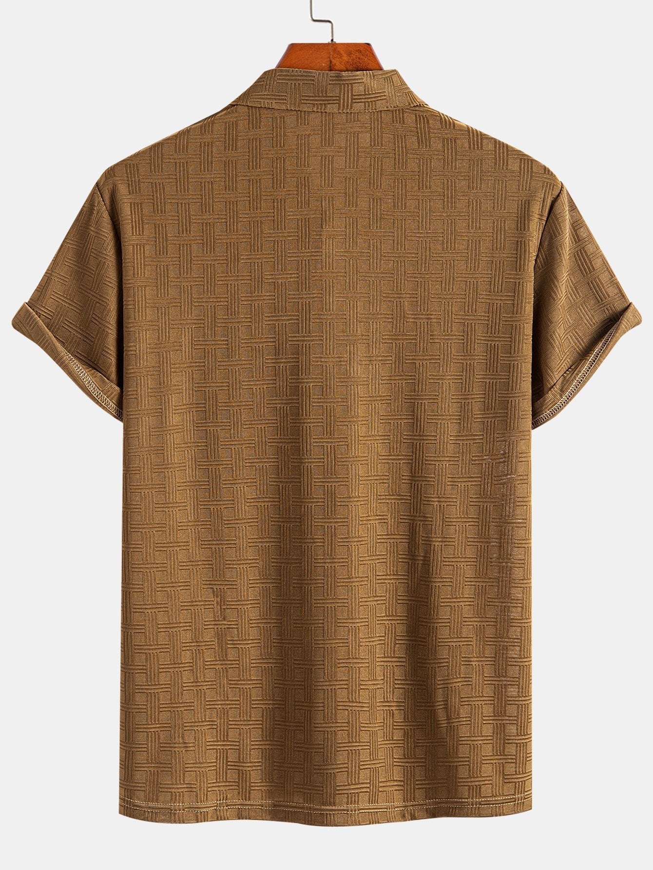 Asher | Short Sleeve Knitted Textured Polo - Image 8
