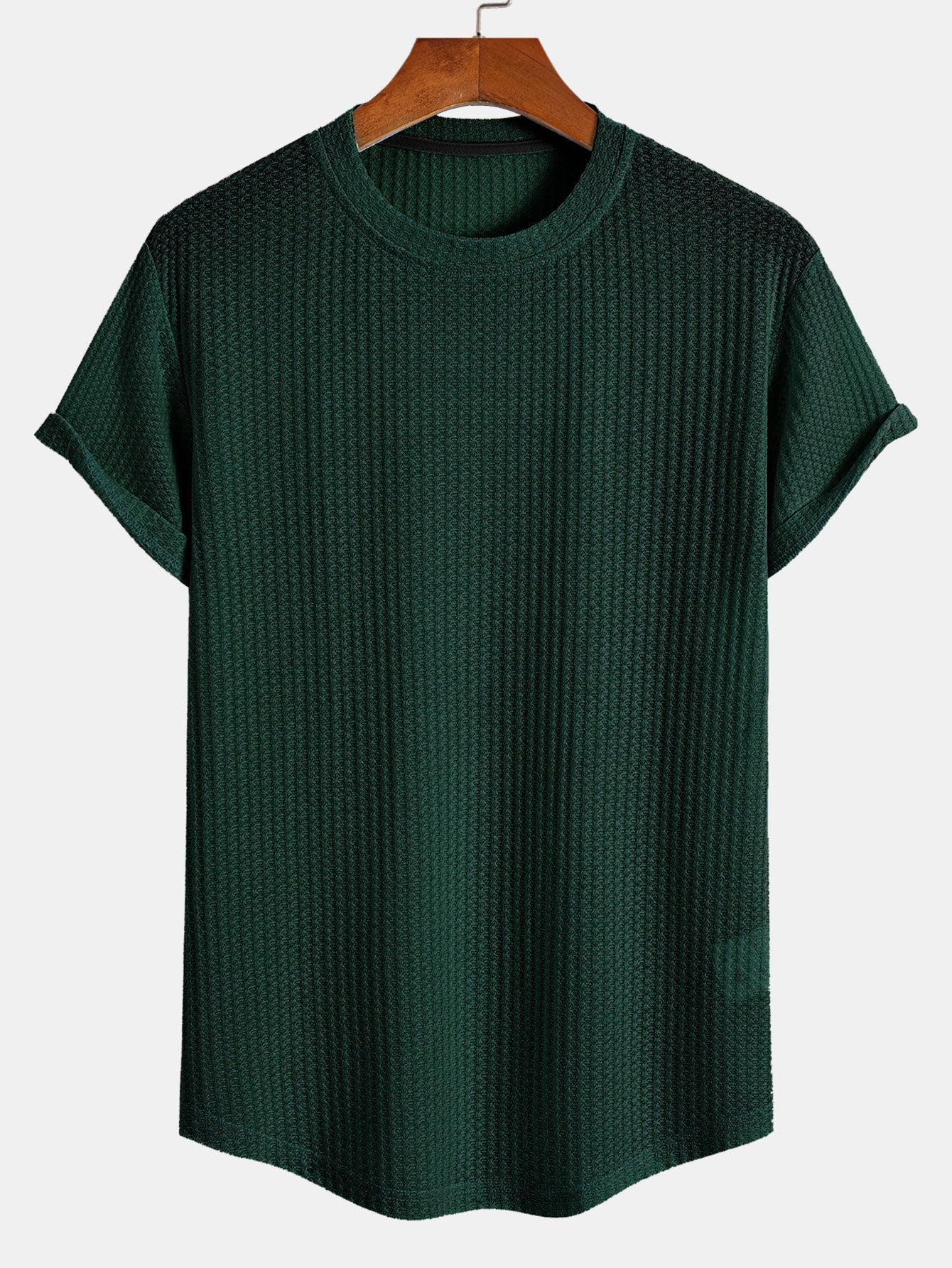 Ashley® | Waffle Arc Hem T-Shirt - Image 2