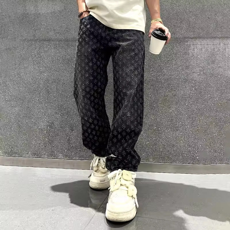 Ashur® | Jacquard Denim Jeans - Image 6