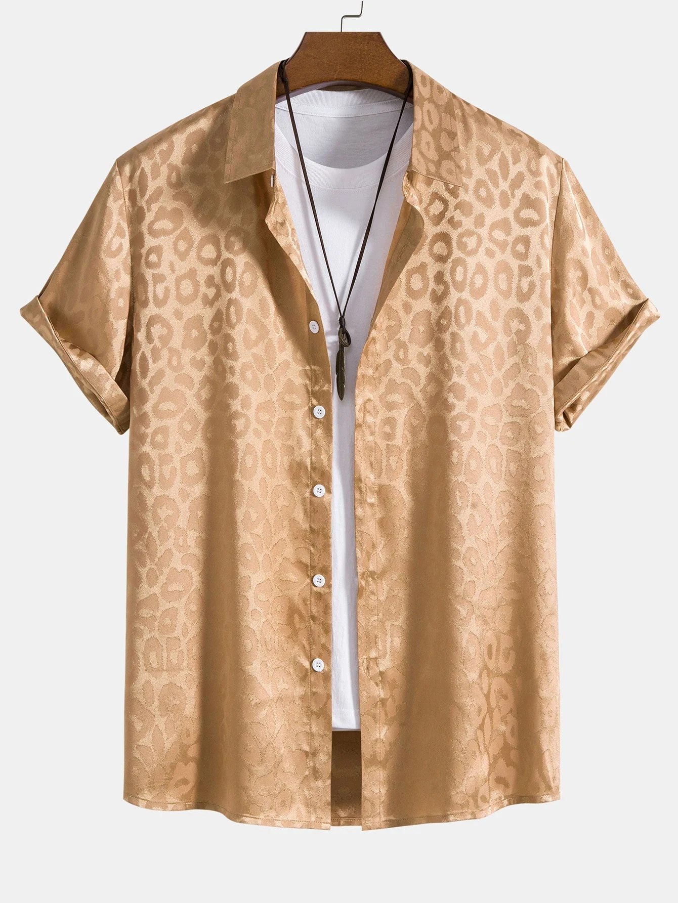 Aslak® | Satin Leopard Shirt - Image 2