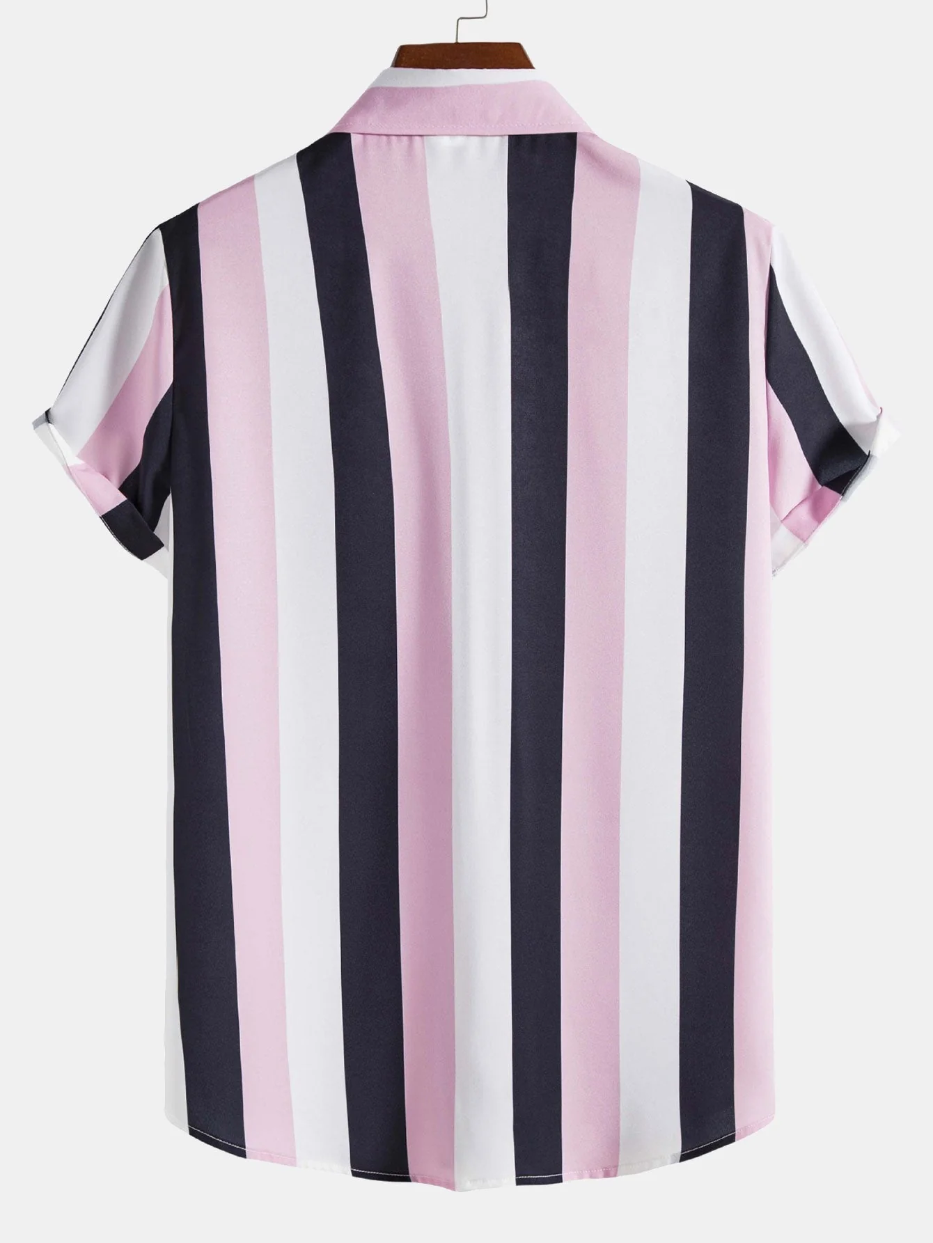 Aspen® | Wide Striped Print Button Up Shirt - Image 2