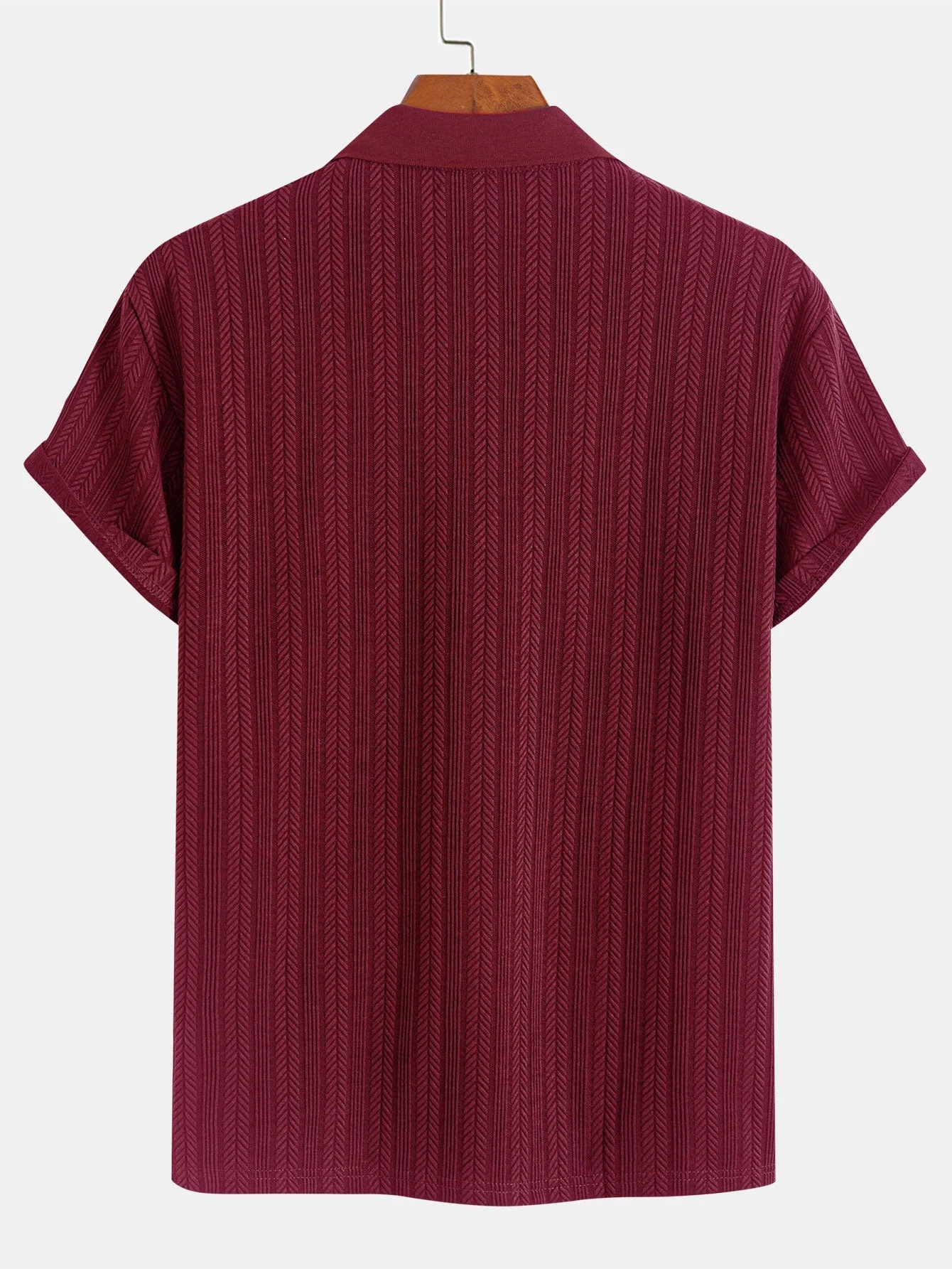 Assad® | Textured Zipper Polo - Image 14