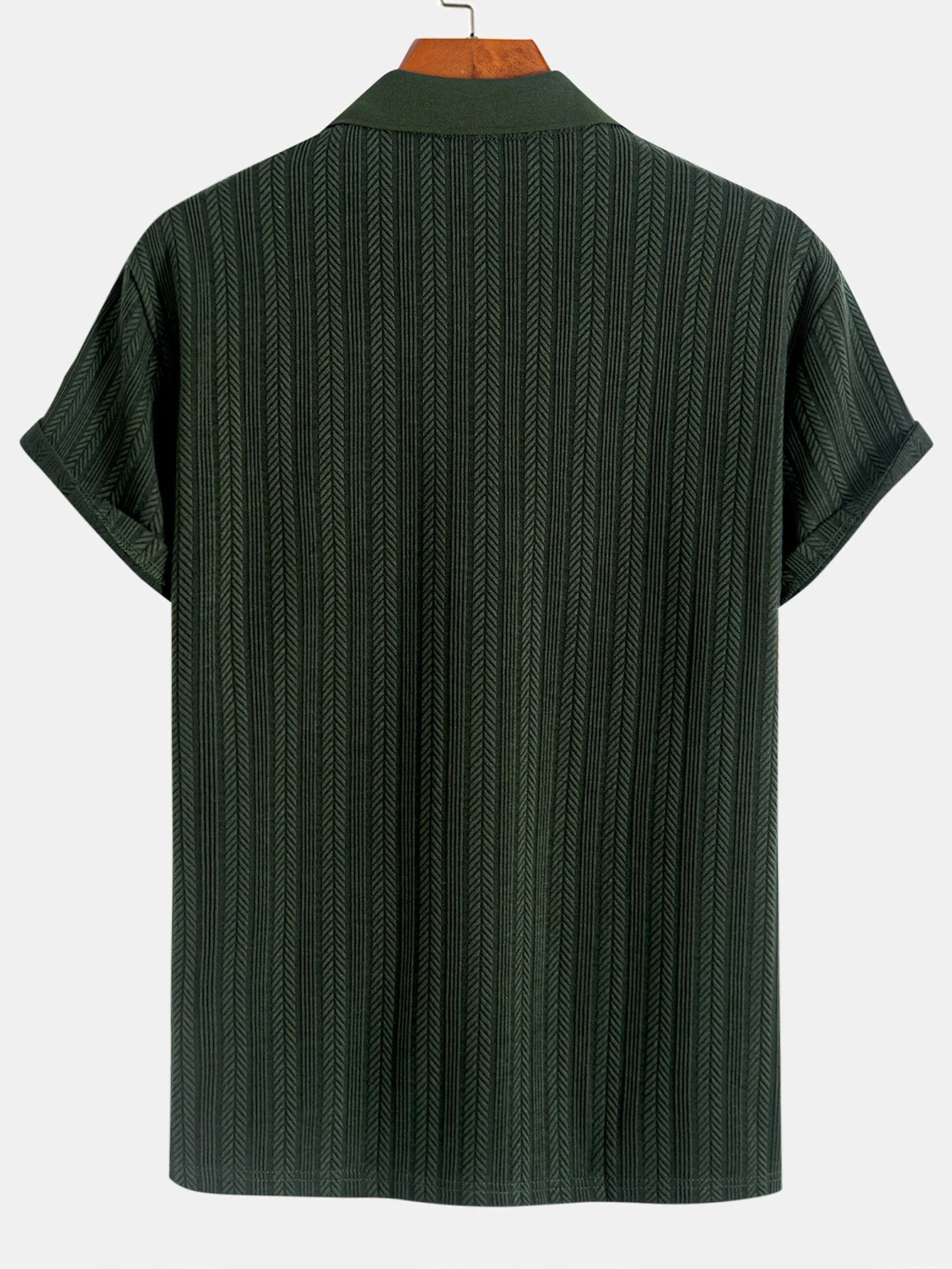Assad® | Textured Zipper Polo - Image 2