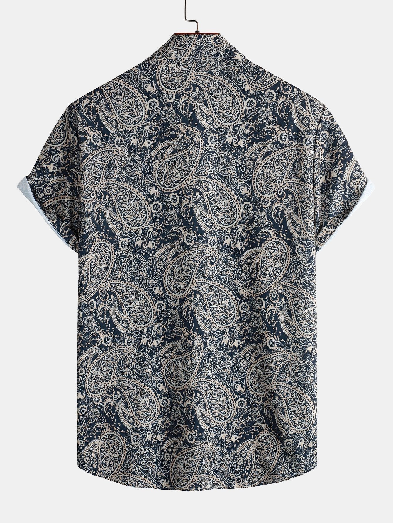 Asser® | Paisley Print Button Up Shirt - Image 2