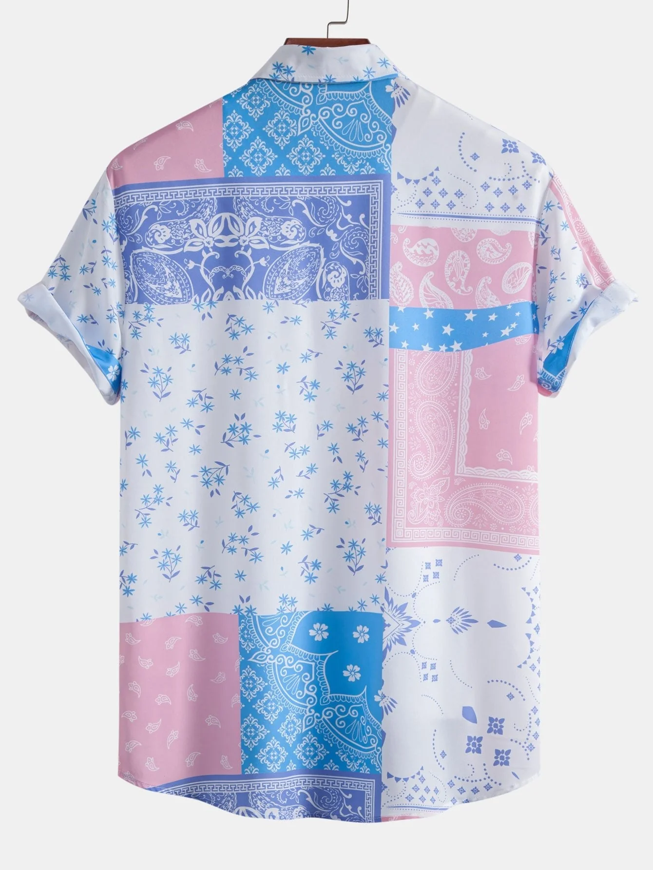 Aston® | Paisley Floral Print Button Up Shirt - Image 2