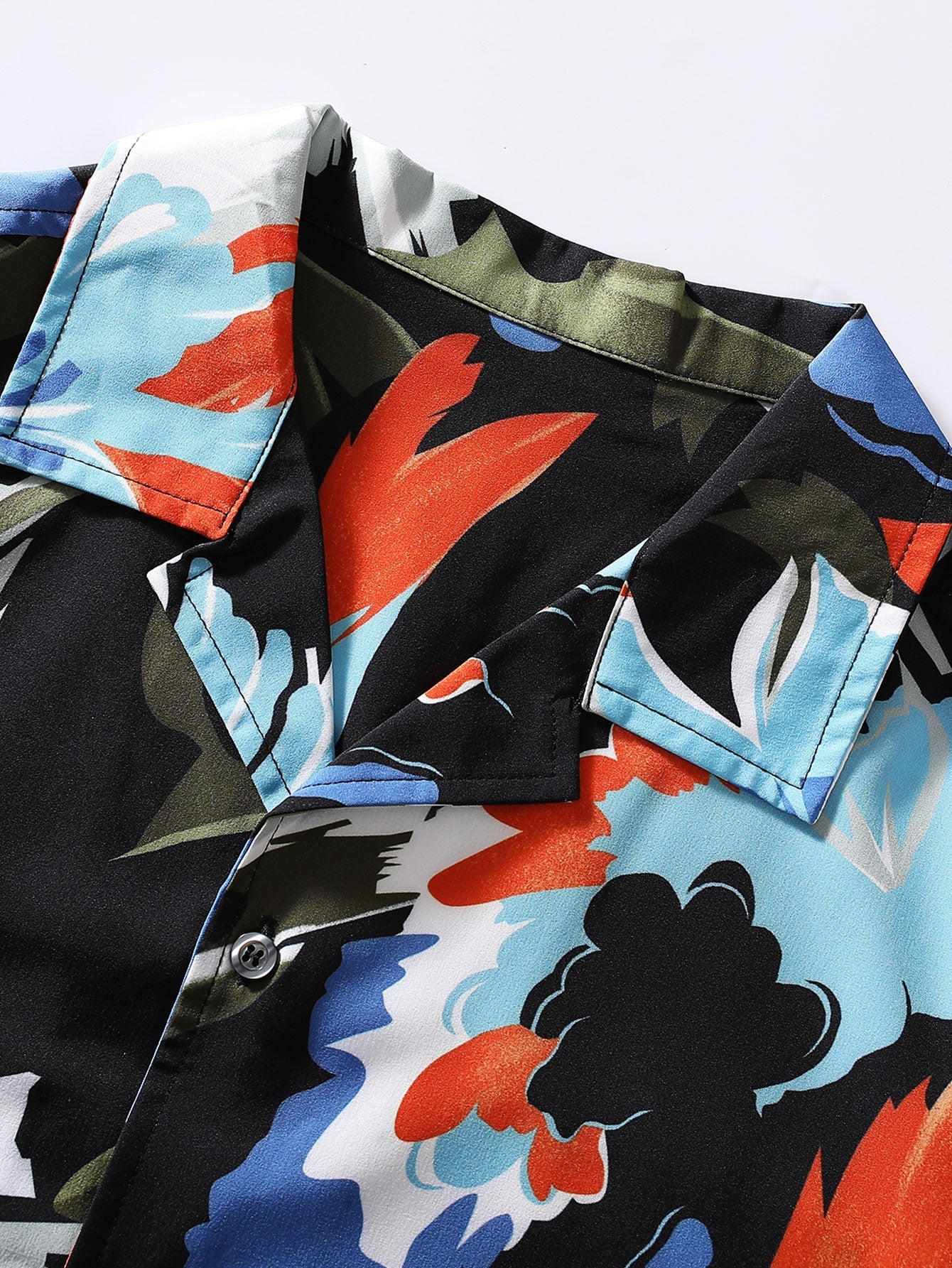 Astrid® | Hand Drawn Floral Print Revere Shirt - Image 3