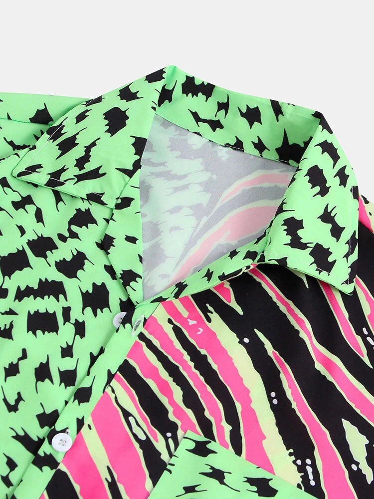 Asturio® | Two Tone Animal Print Shirt - Image 3