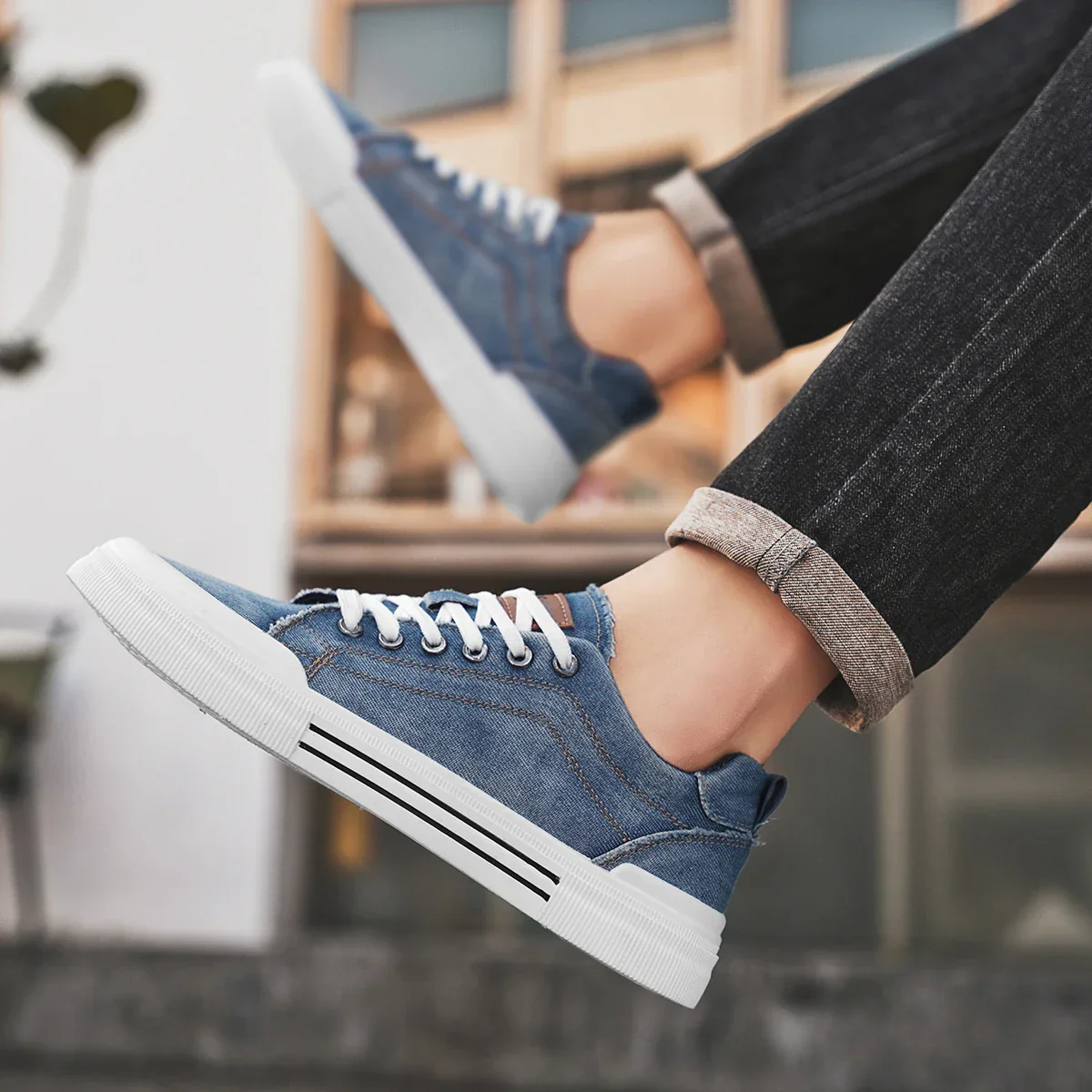 At Monsieur | Denim Sneakers - Image 5