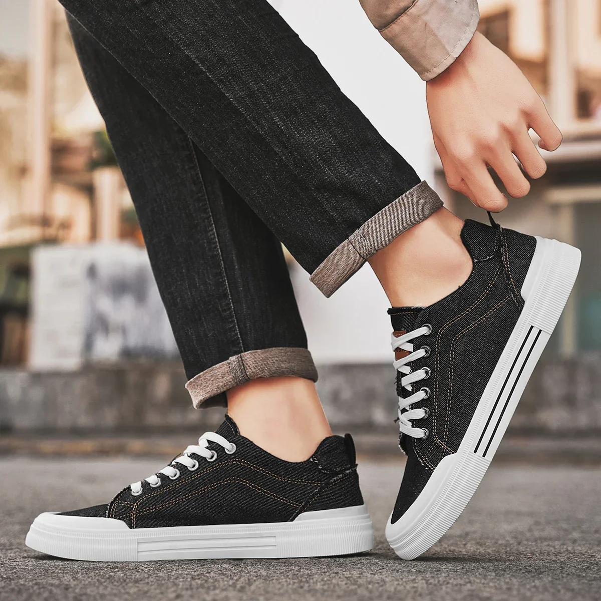 At Monsieur | Denim Sneakers - Image 6