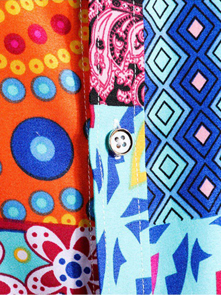 Atanas® | Geometric Floral Print Shirt - Image 4