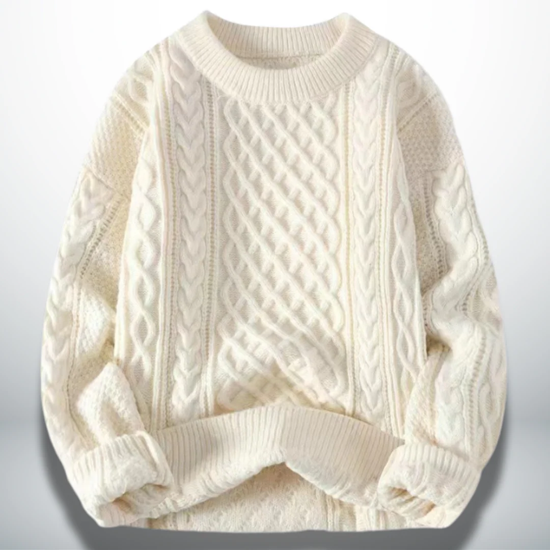 Atanasio® | Elegant Men's Crew Neck Sweater - Image 2