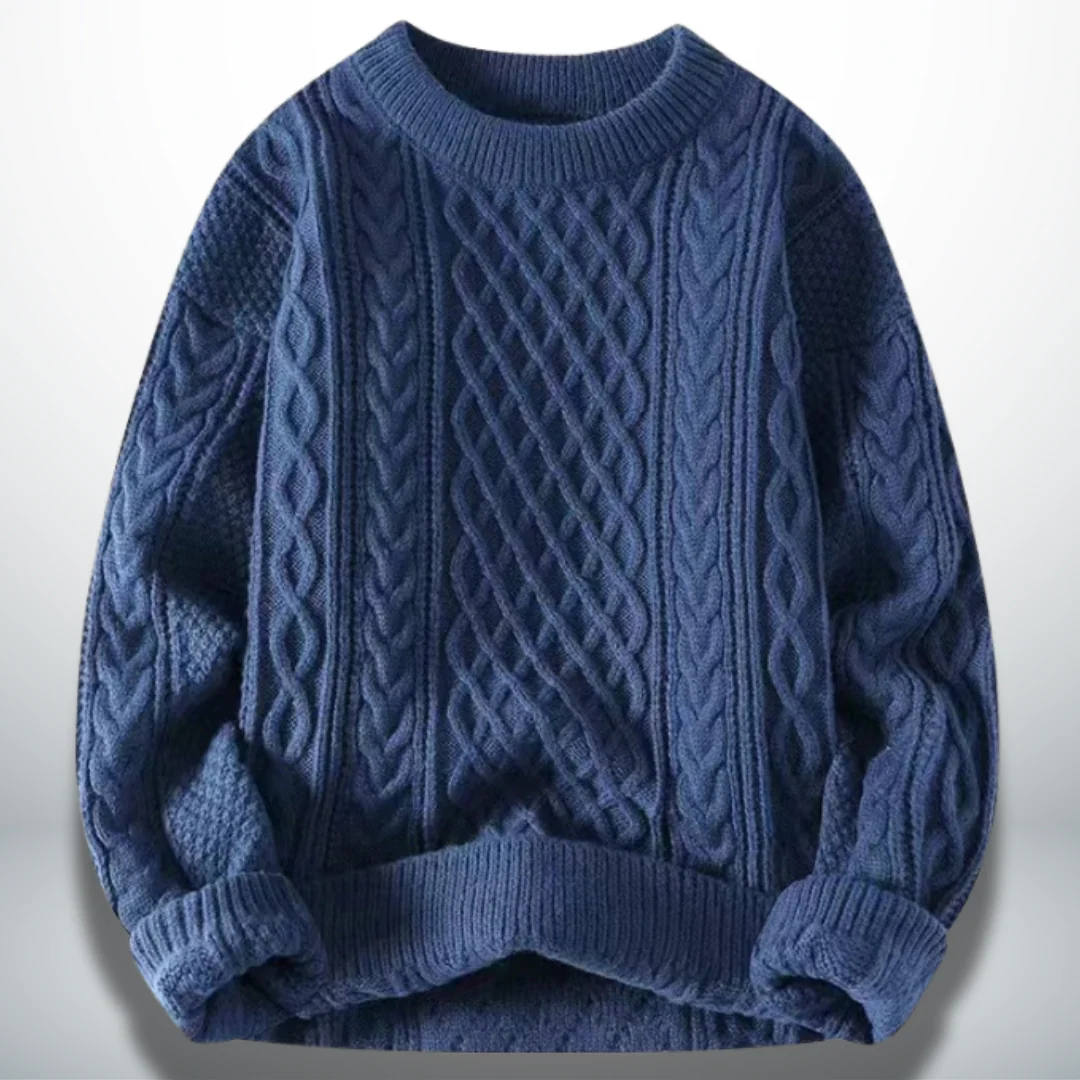Atanasio® | Elegant Men's Crew Neck Sweater - Image 4