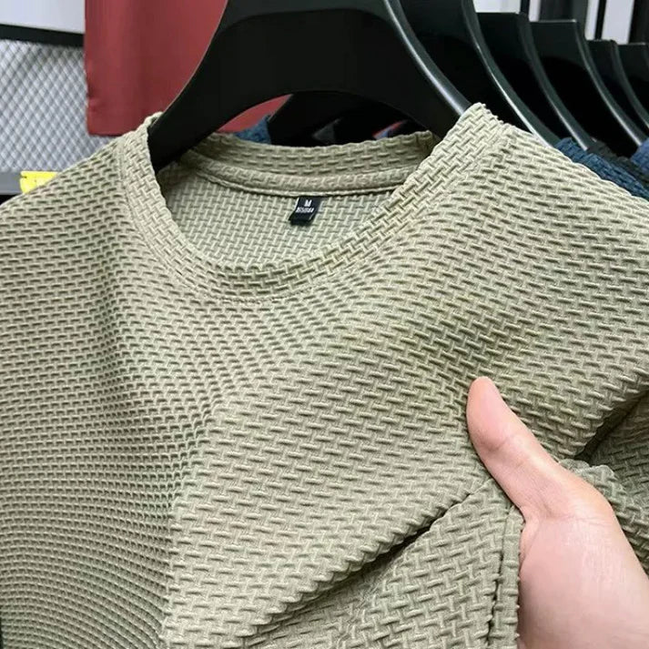 Atanasio® | Short-Sleeved T-Shirt Made Of Ice Silk Mesh - Image 2