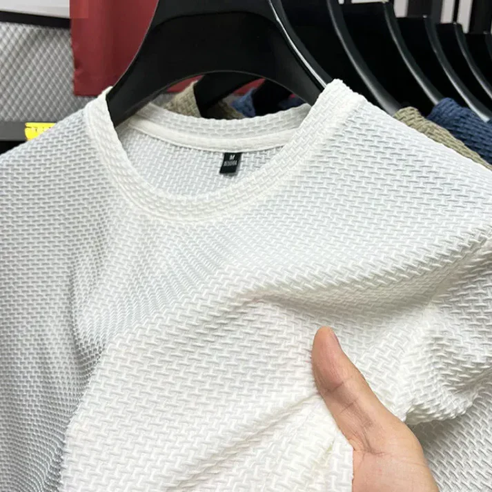 Atanasio® | Short-Sleeved T-Shirt Made Of Ice Silk Mesh - Image 3