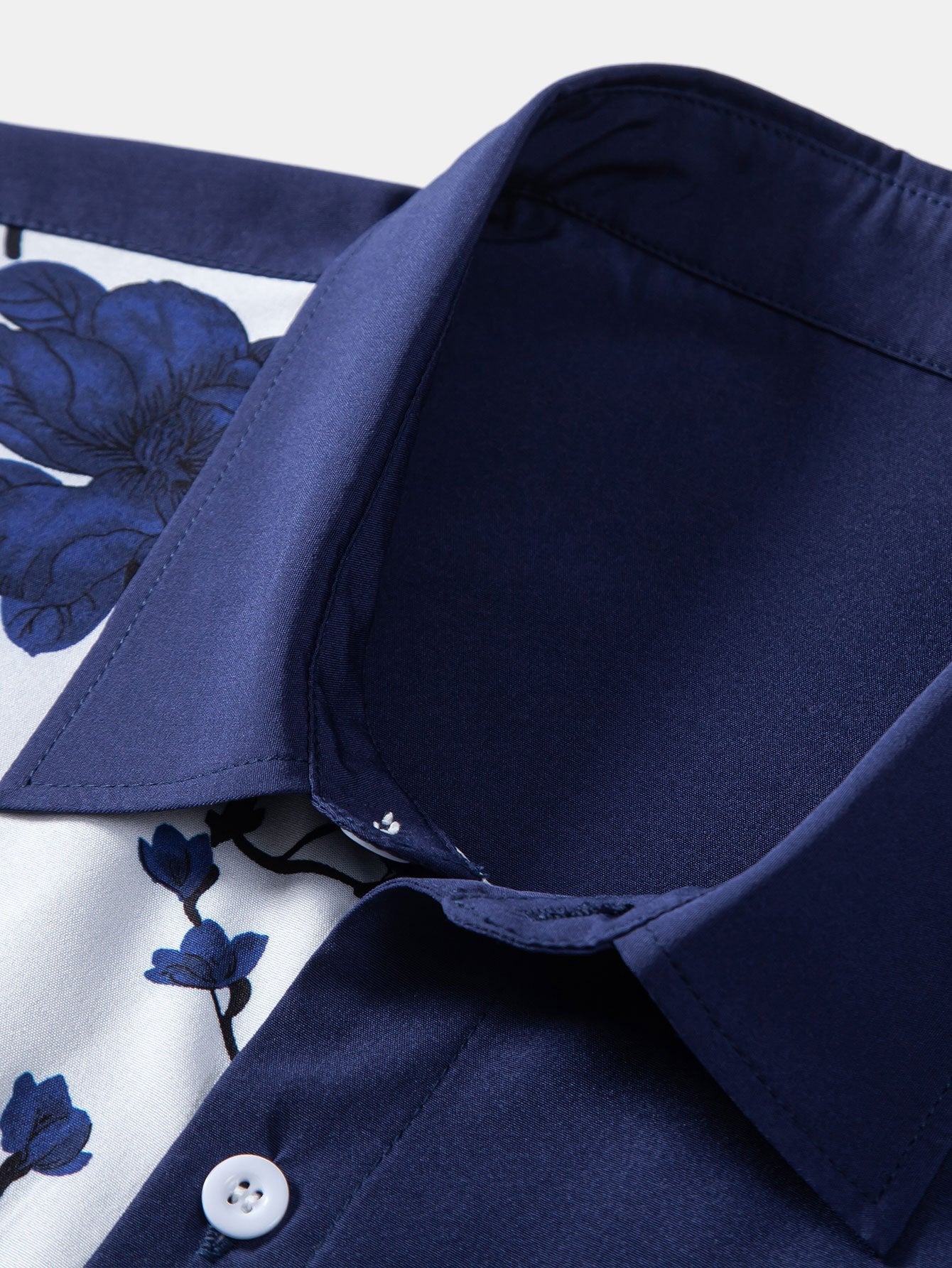 Ataulf® | Floral Patchwork Print Button Up Shirt - Image 5