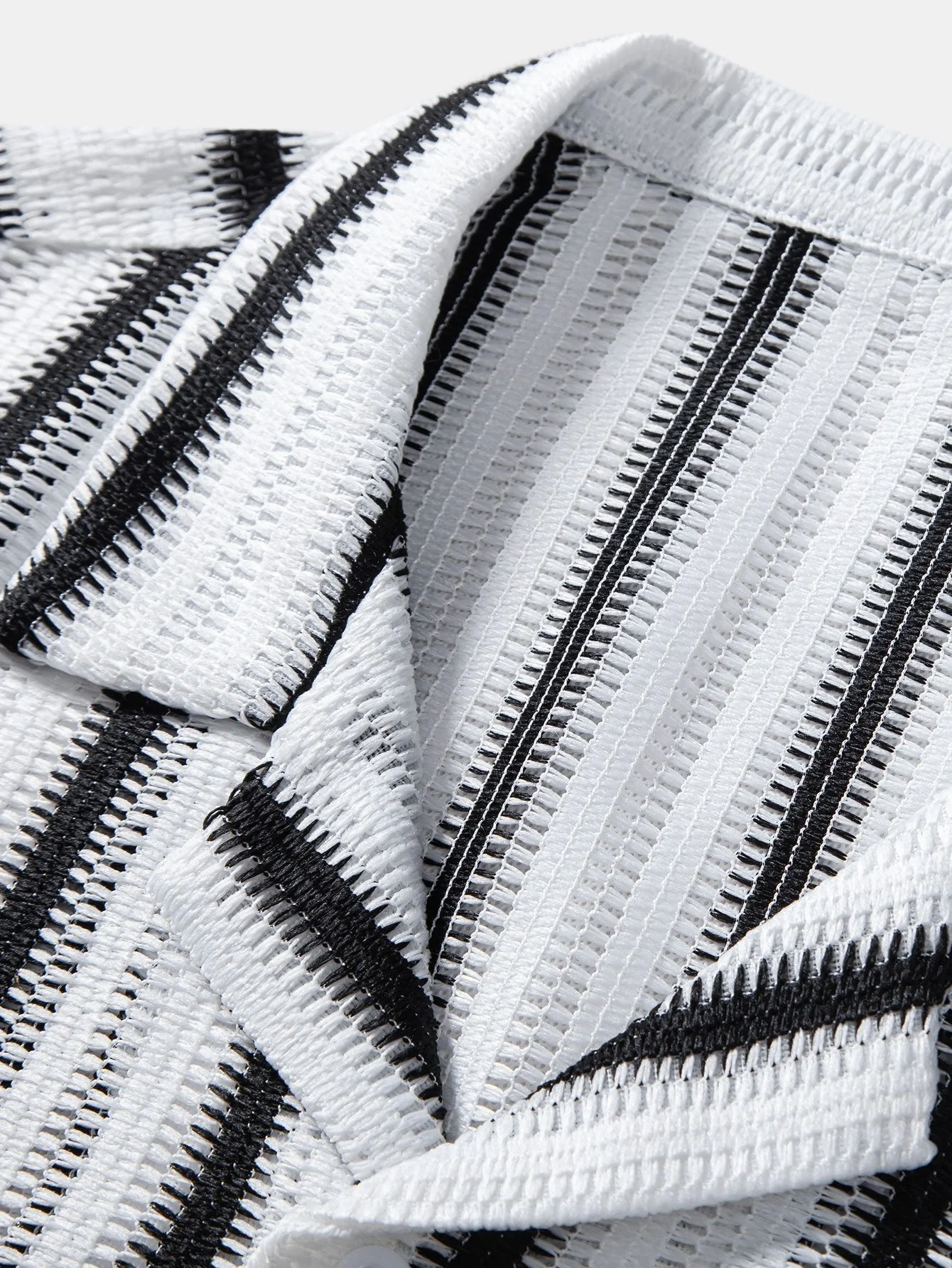 Atef® | Striped Cutout Cuban Shirt - Image 3