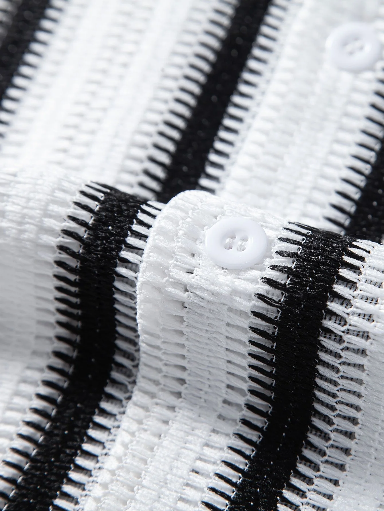 Atef® | Striped Cutout Cuban Shirt - Image 5