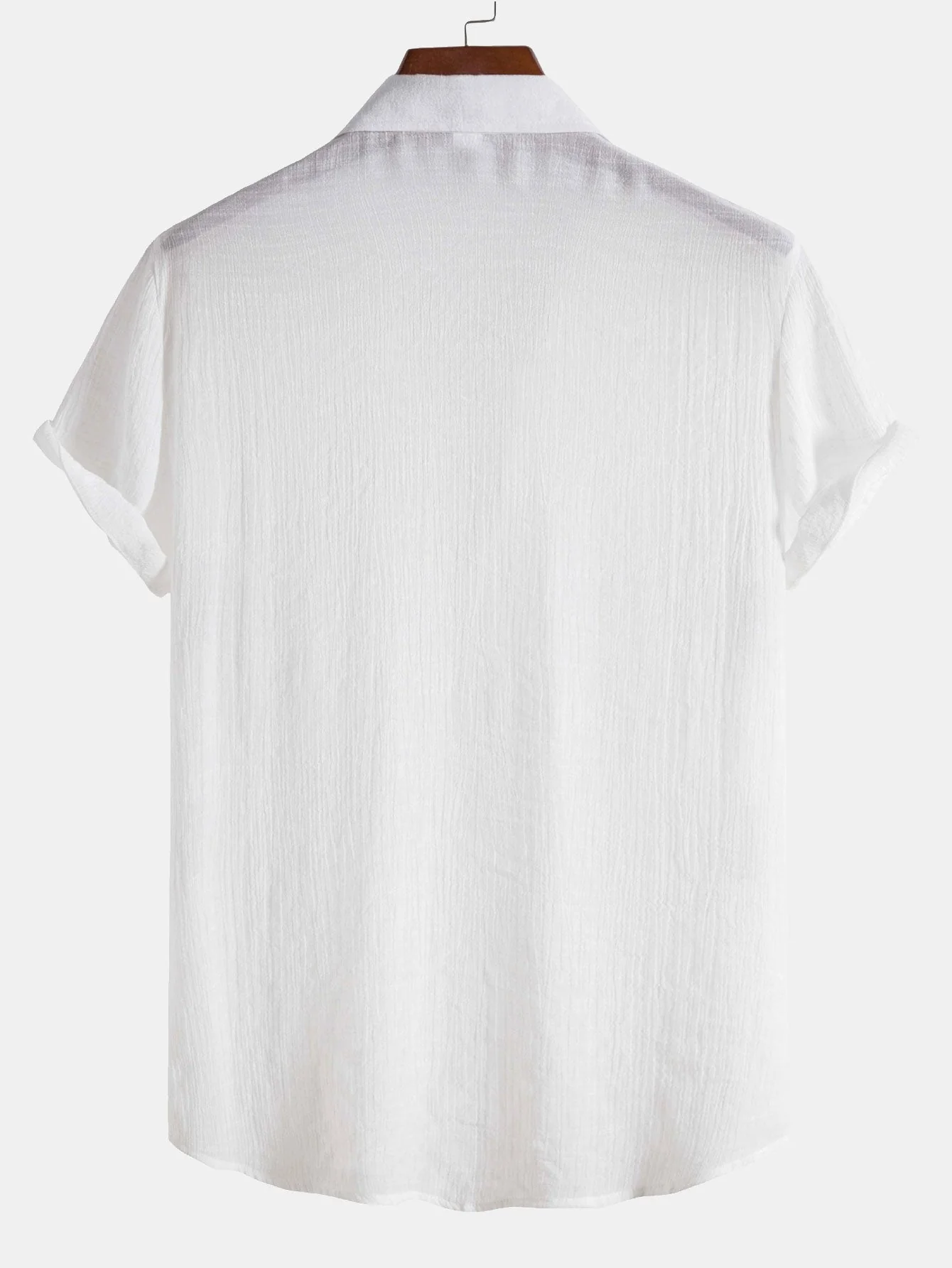 Athelstan® | Light Wrinkled Fabric Button Up Shirt - Image 2