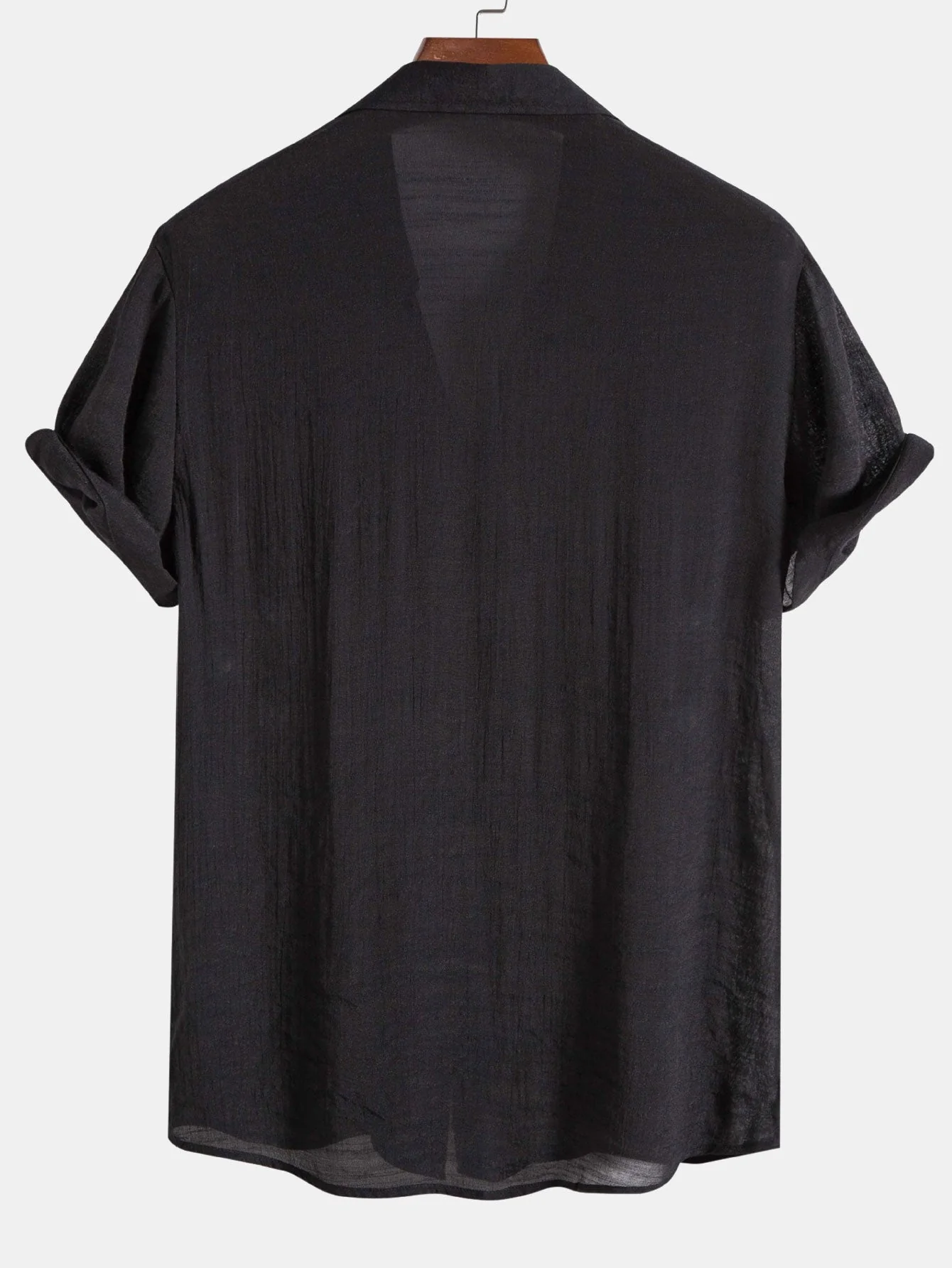 Athelstan® | Light Wrinkled Fabric Button Up Shirt - Image 4