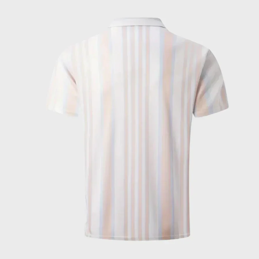 Athelstan® | Striped Men's Polo Shirt - Image 3