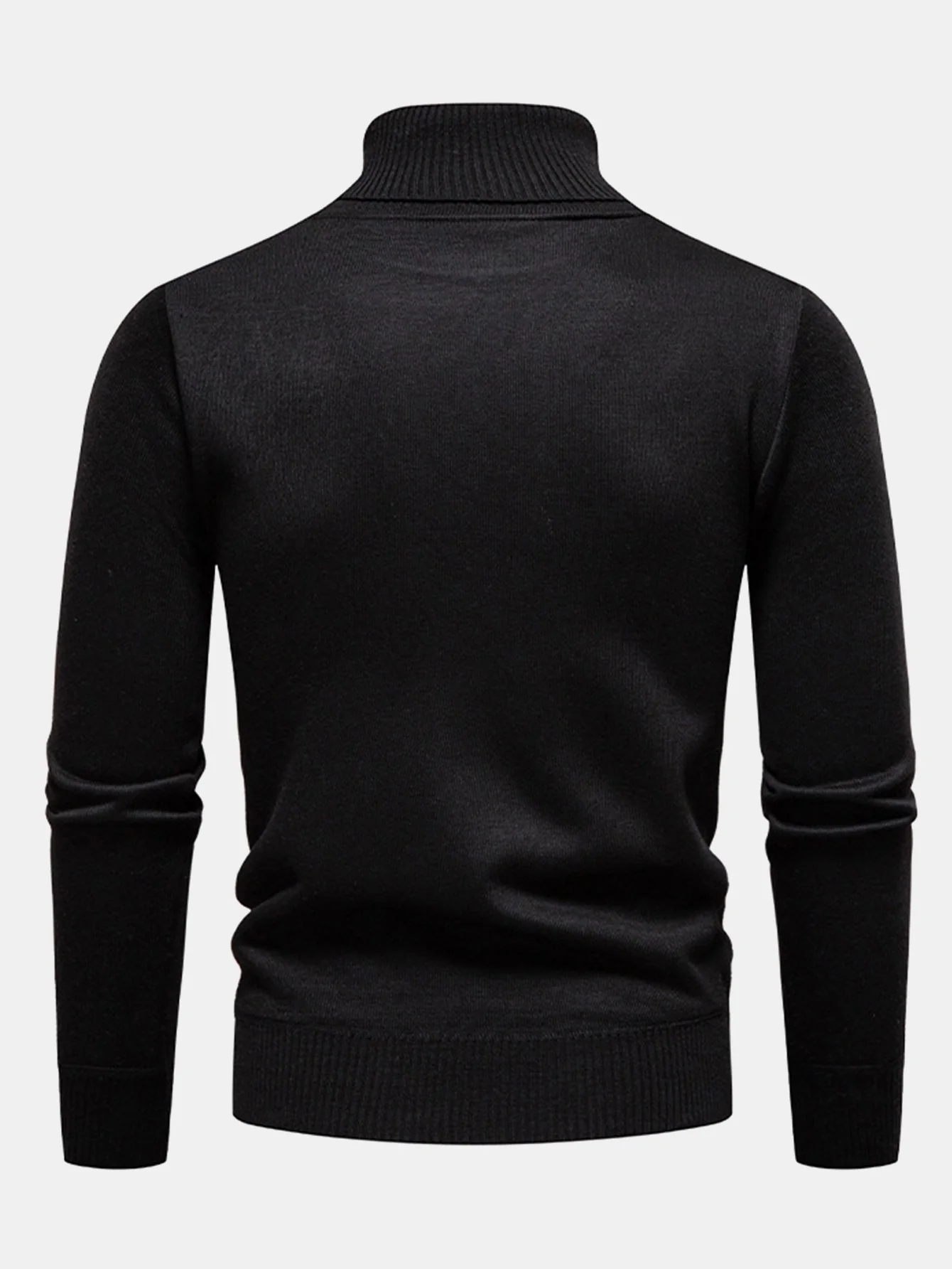 Atilio® | Geometric Jacquard Turtle Neck Sweater - Image 11