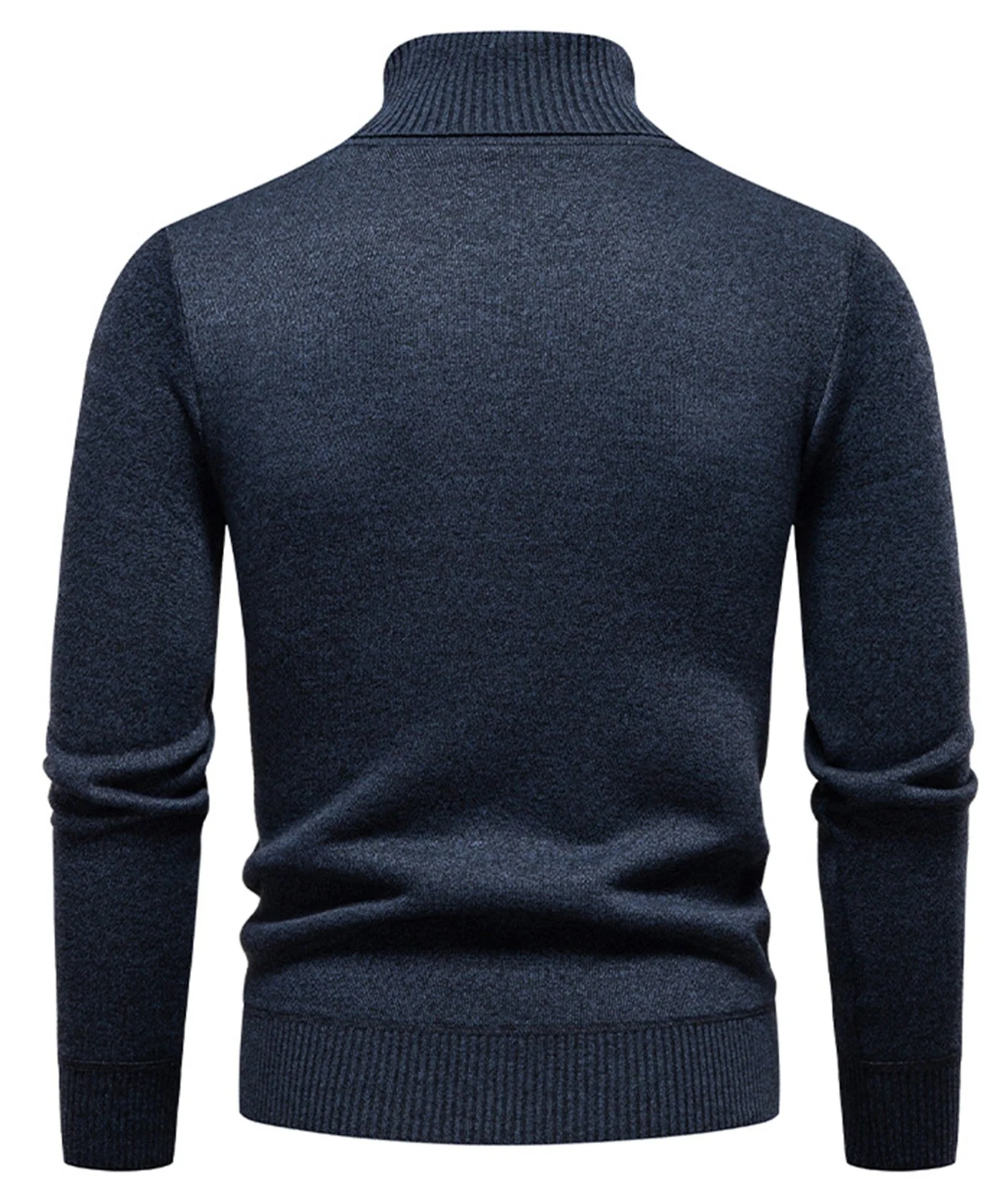 Atilio® | Geometric Jacquard Turtle Neck Sweater - Image 13