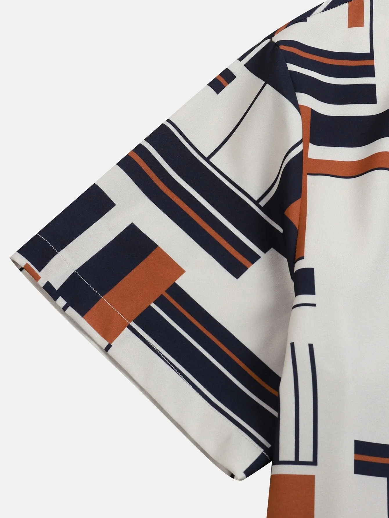 Atilio® | Geometry Print Button Up Shirt - Image 10