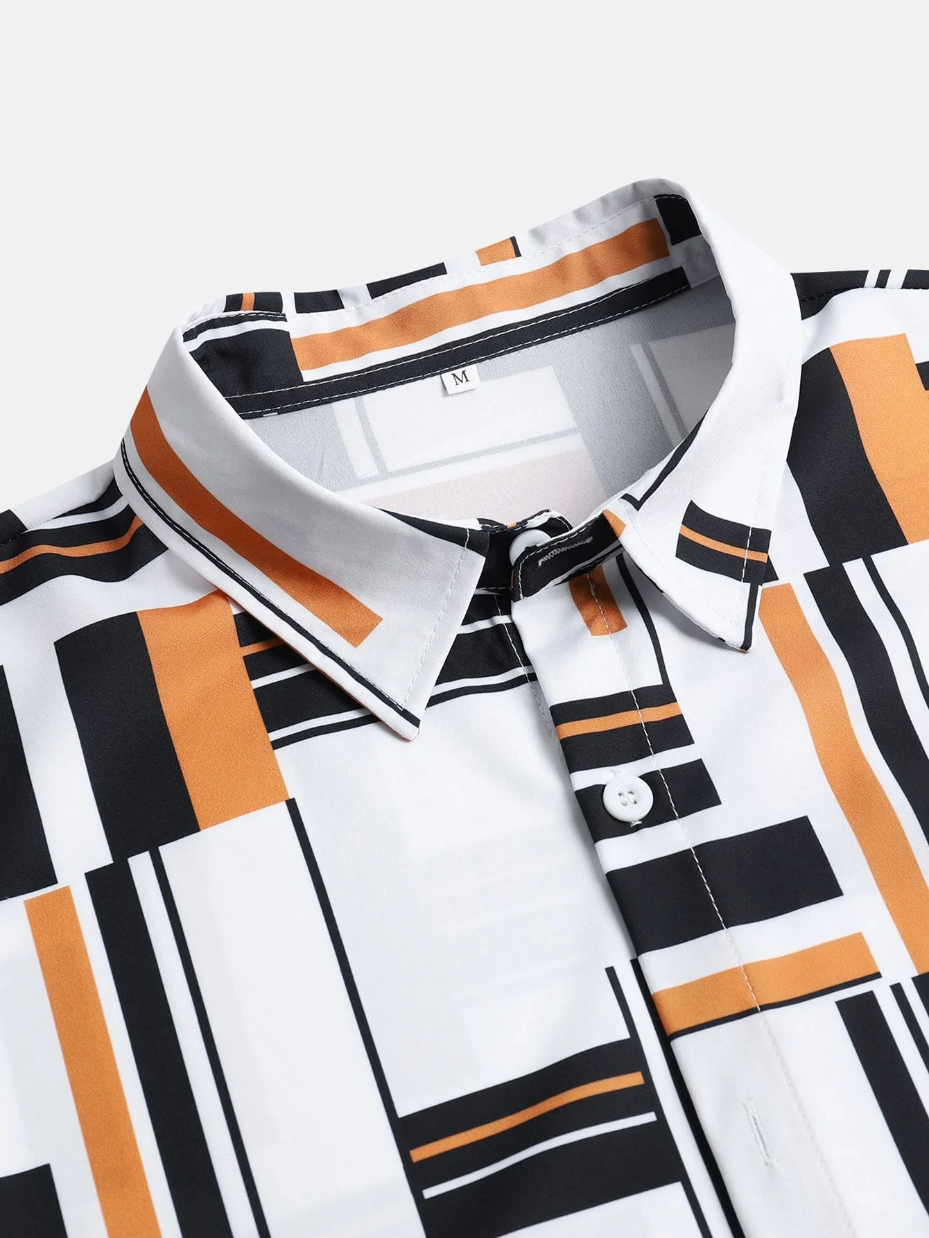 Atilio® | Geometry Print Button Up Shirt - Image 5