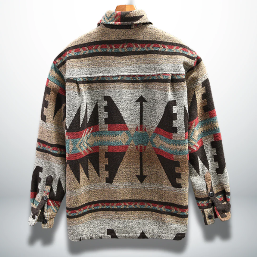 Atilio® | Warm shirt with ethnic design - Image 3