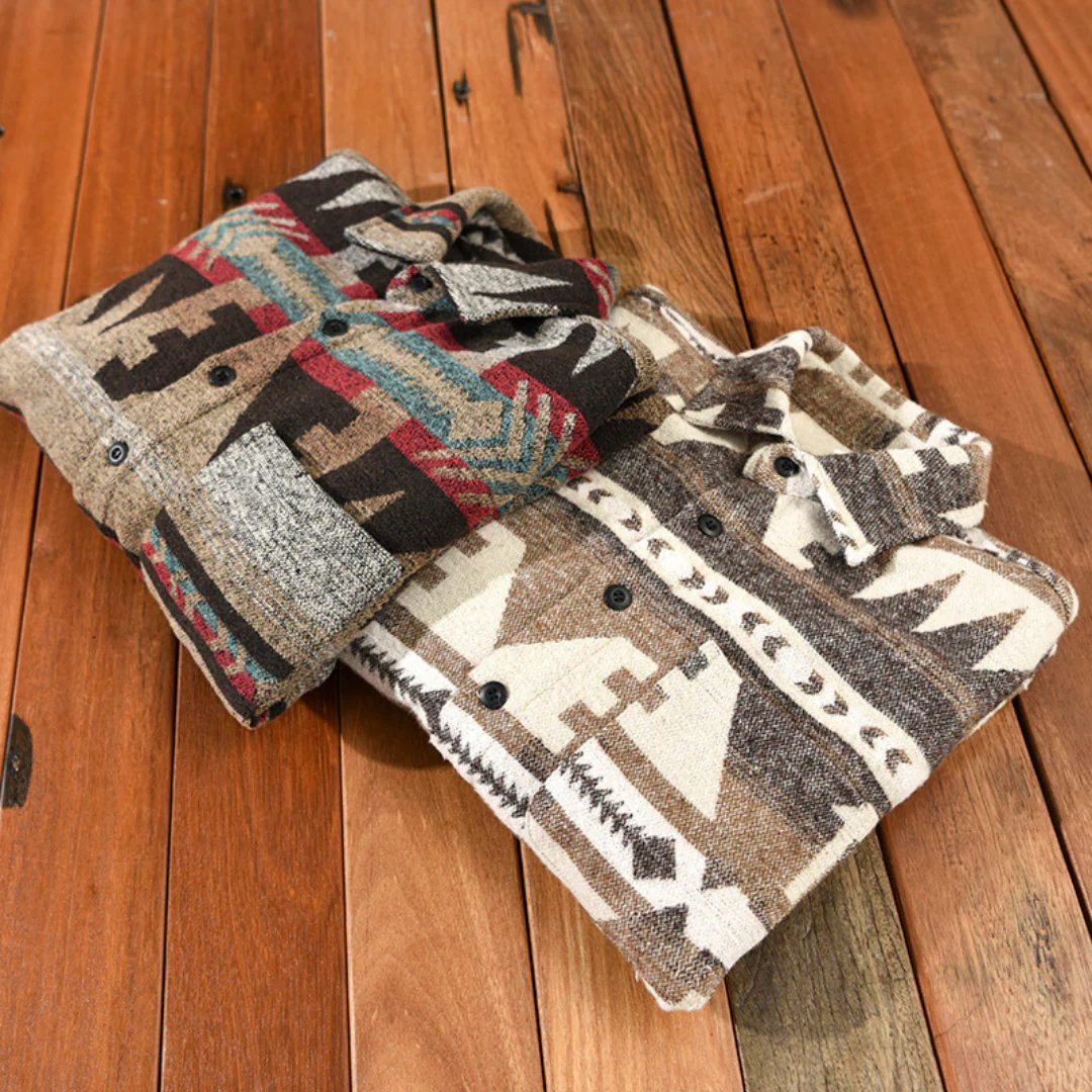 Atilio® | Warm shirt with ethnic design - Image 6