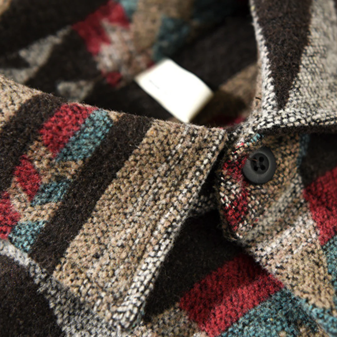 Atilio® | Warm shirt with ethnic design - Image 8
