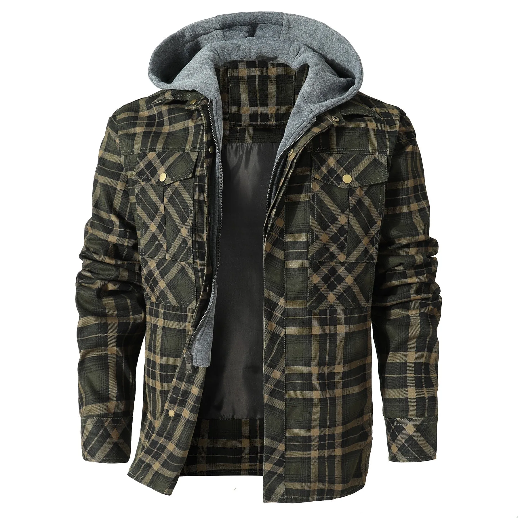 Atilio | Jay Hooded Flannel Jacket - Image 2