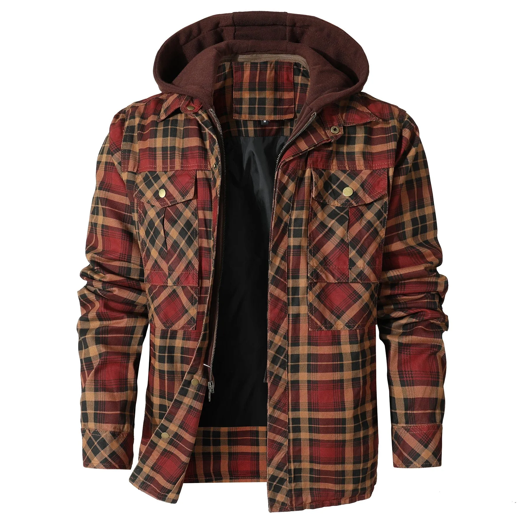 Atilio | Jay Hooded Flannel Jacket - Image 5