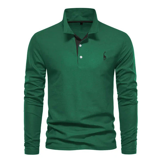 Atlas® | Long Sleeve Polo Shirt For Men - Image 4