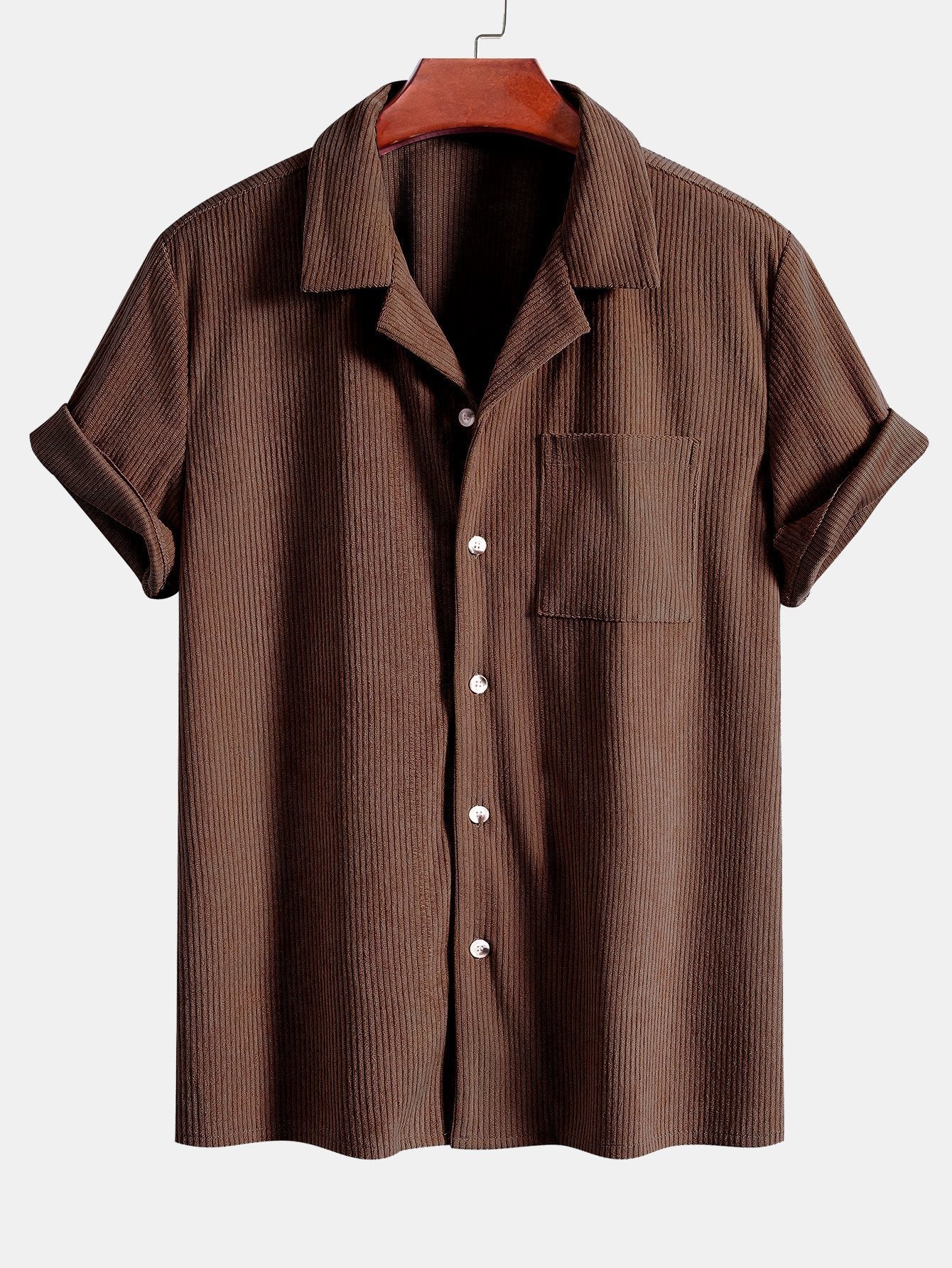 Atli® | Short Sleeve Corduroy Cuban Shirt - Image 5