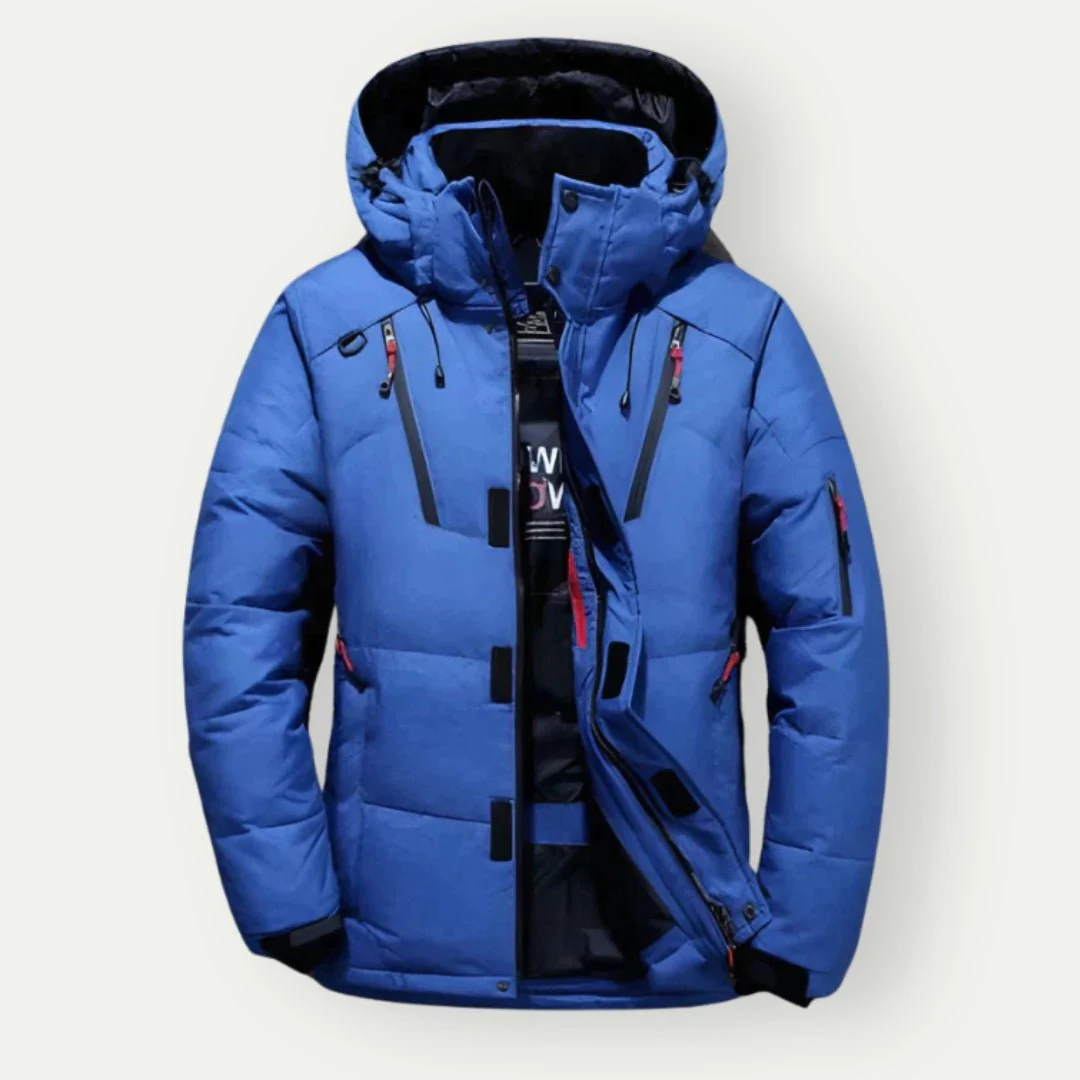 Aton | Warm quilted jacket with hood - Image 3