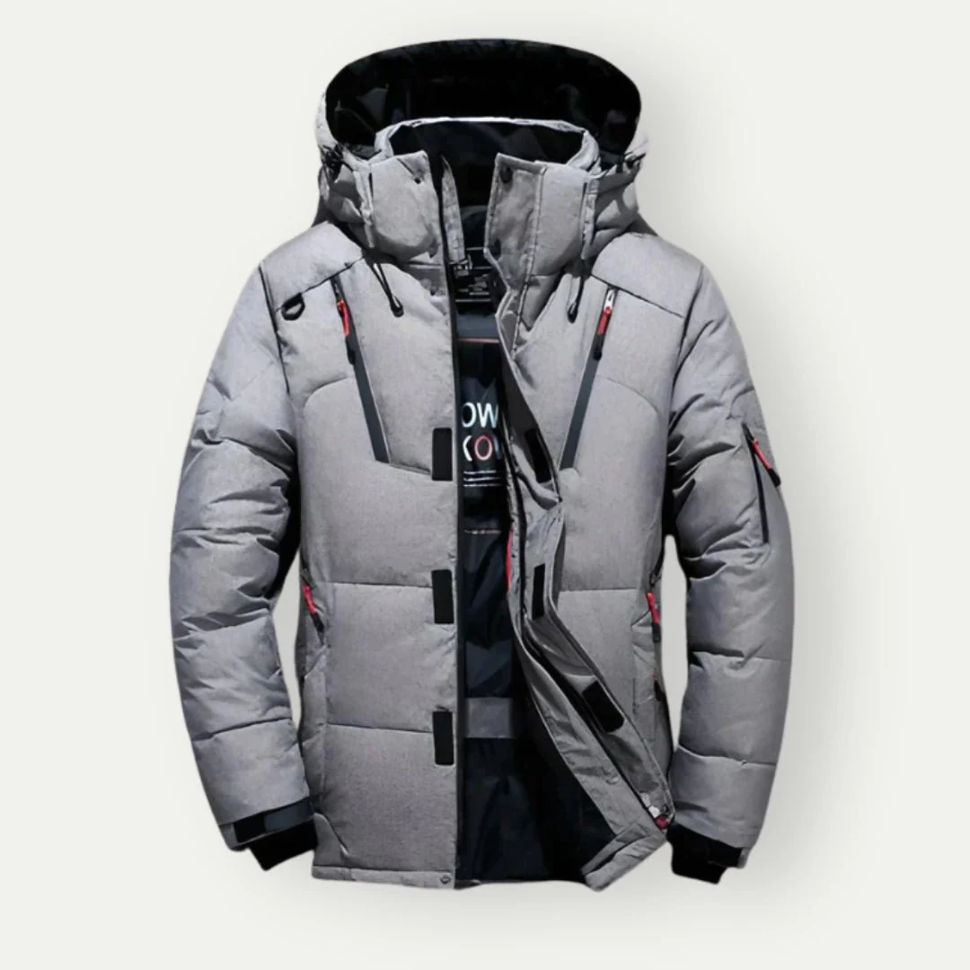 Aton | Warm quilted jacket with hood - Image 4