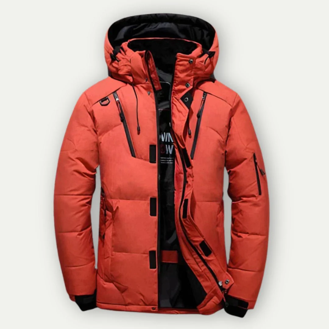 Aton | Warm quilted jacket with hood - Image 5