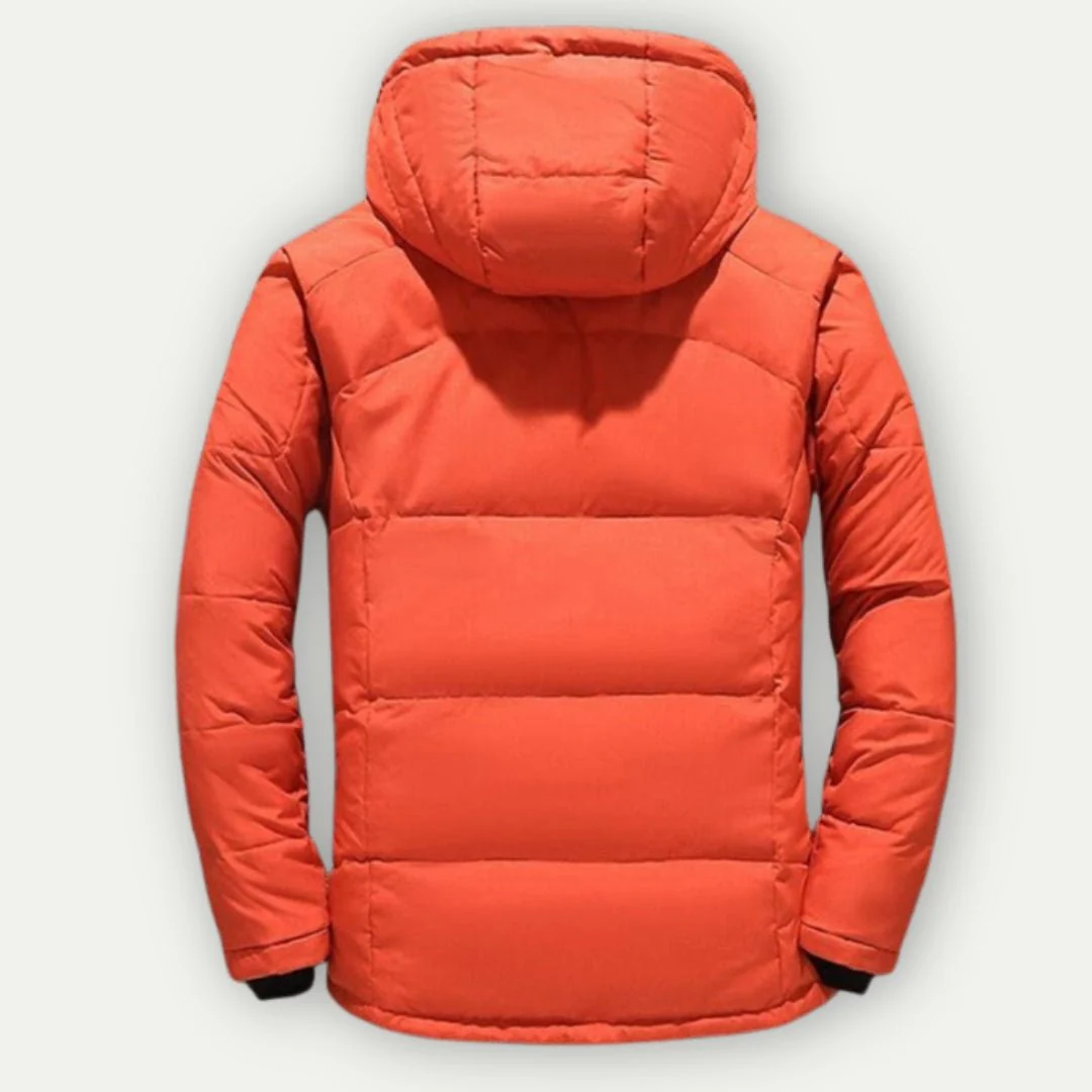 Aton | Warm quilted jacket with hood - Image 7