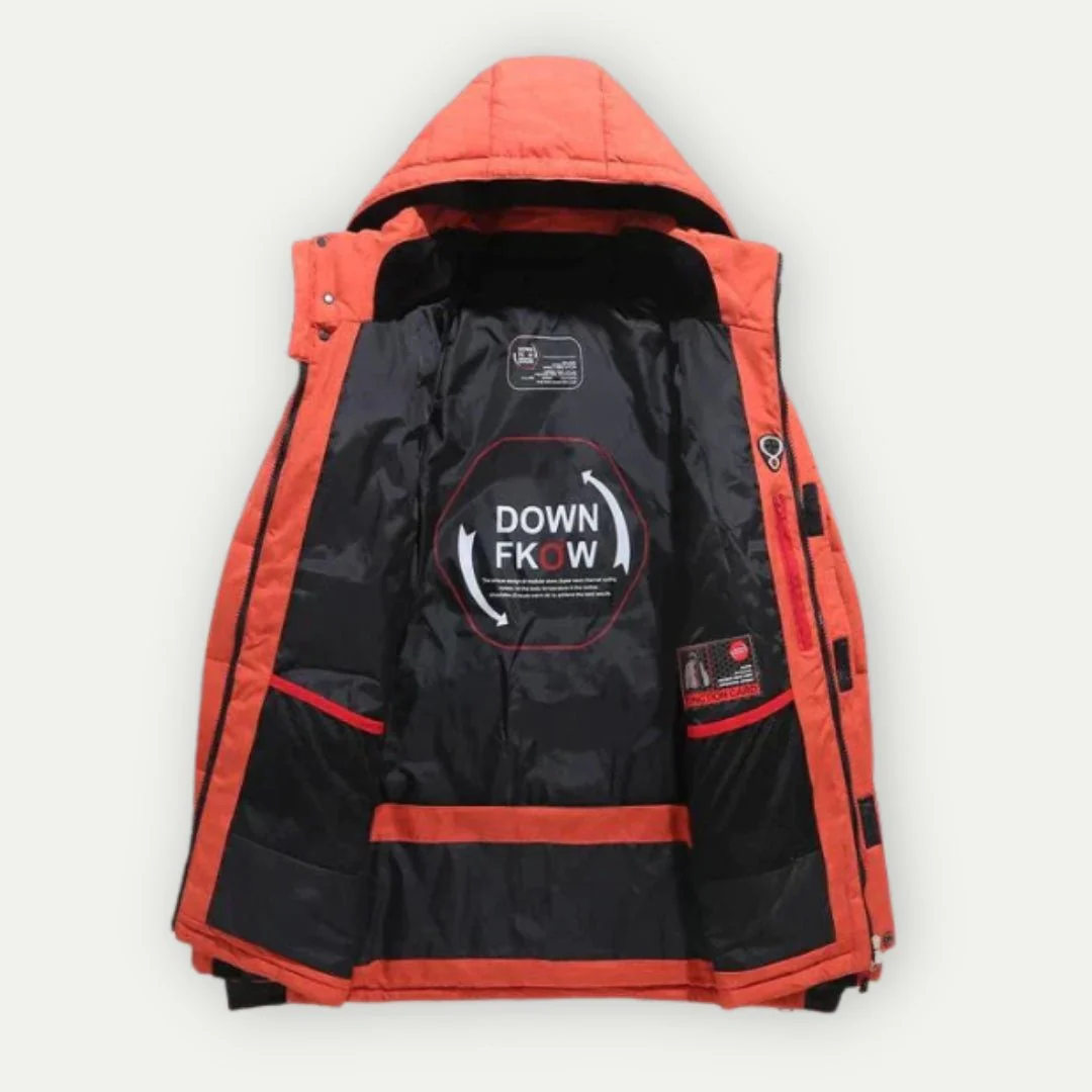 Aton | Warm quilted jacket with hood - Image 8