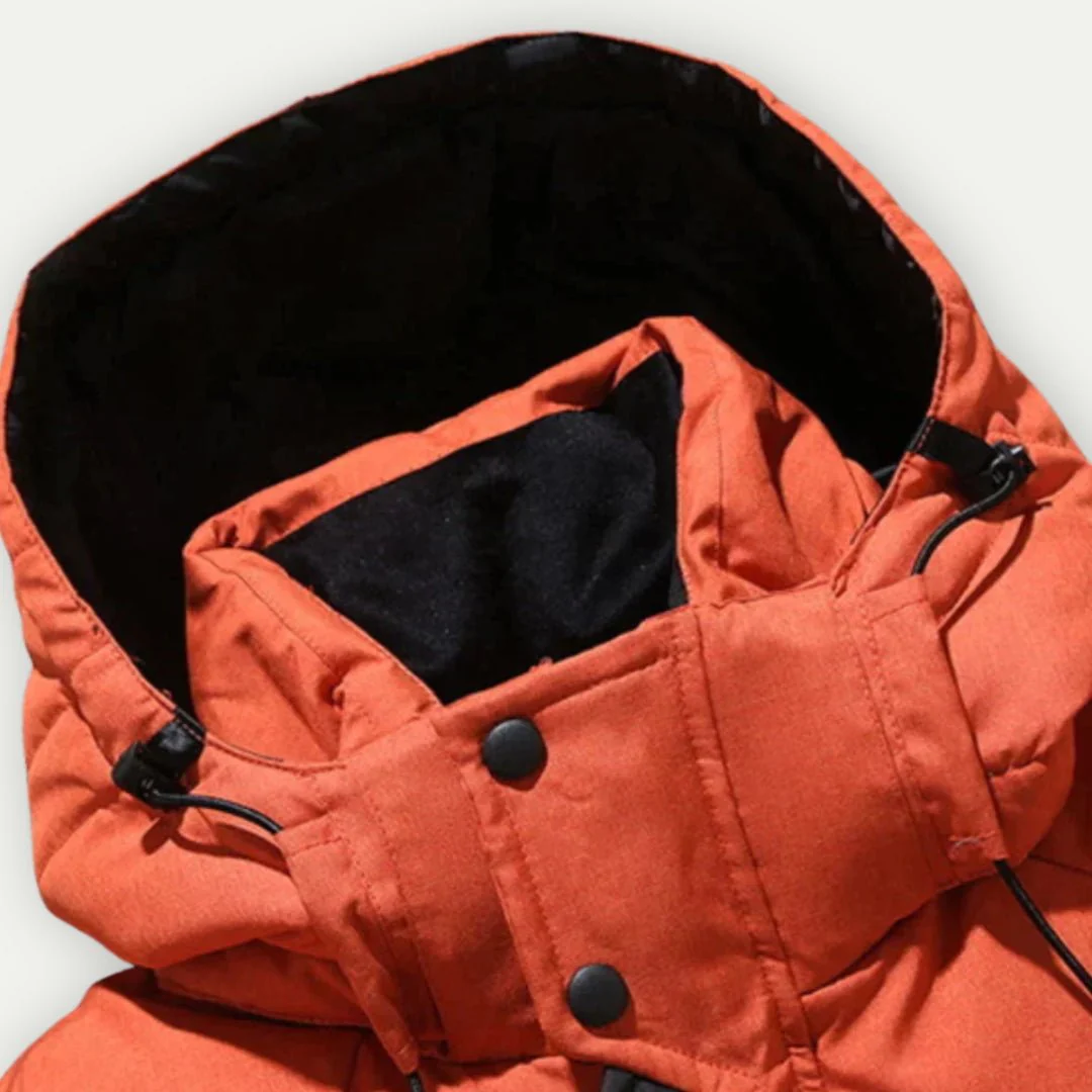 Aton | Warm quilted jacket with hood - Image 9