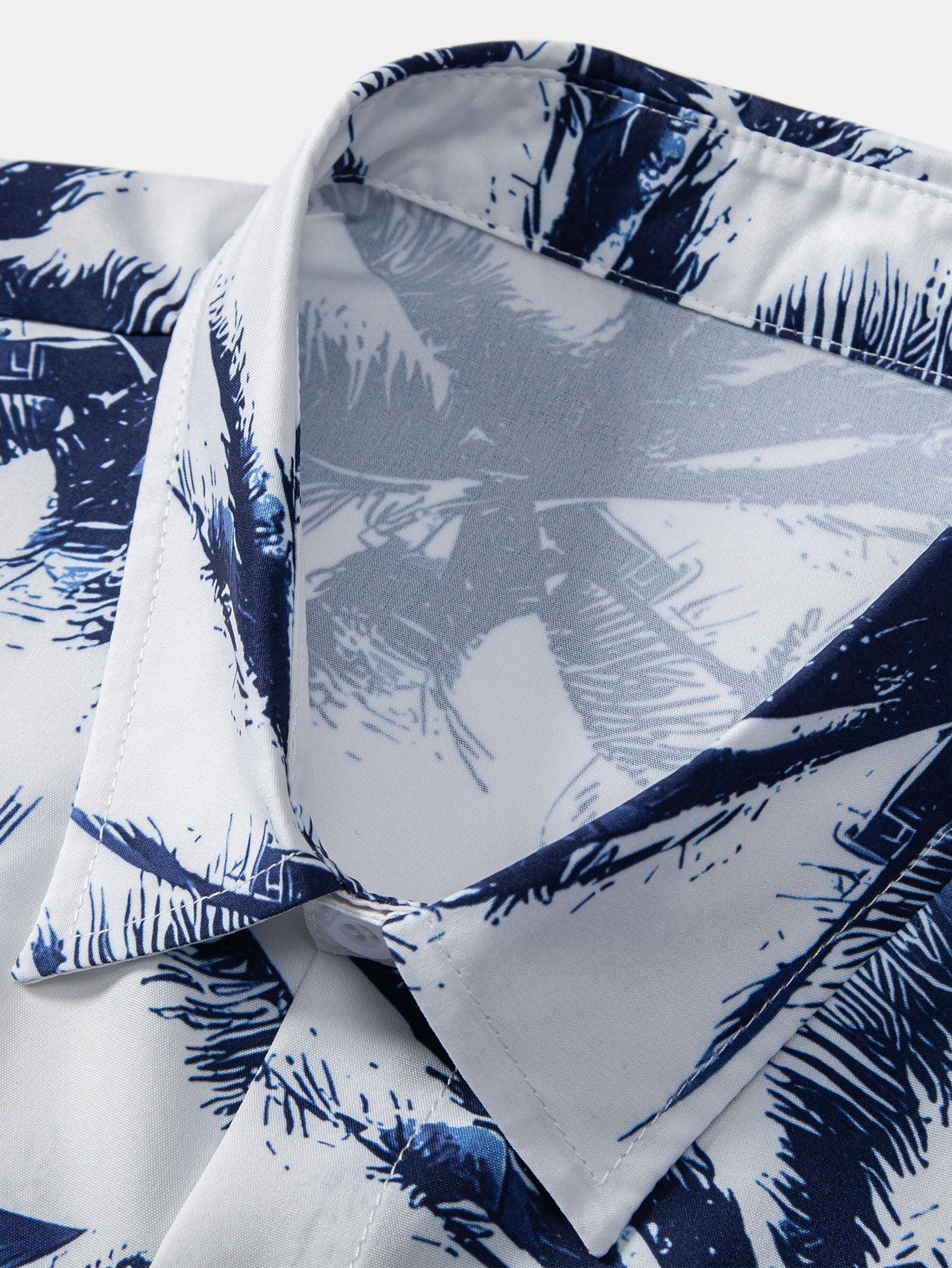 Attila® | Palm Tree Print Button Up Shirt - Image 3