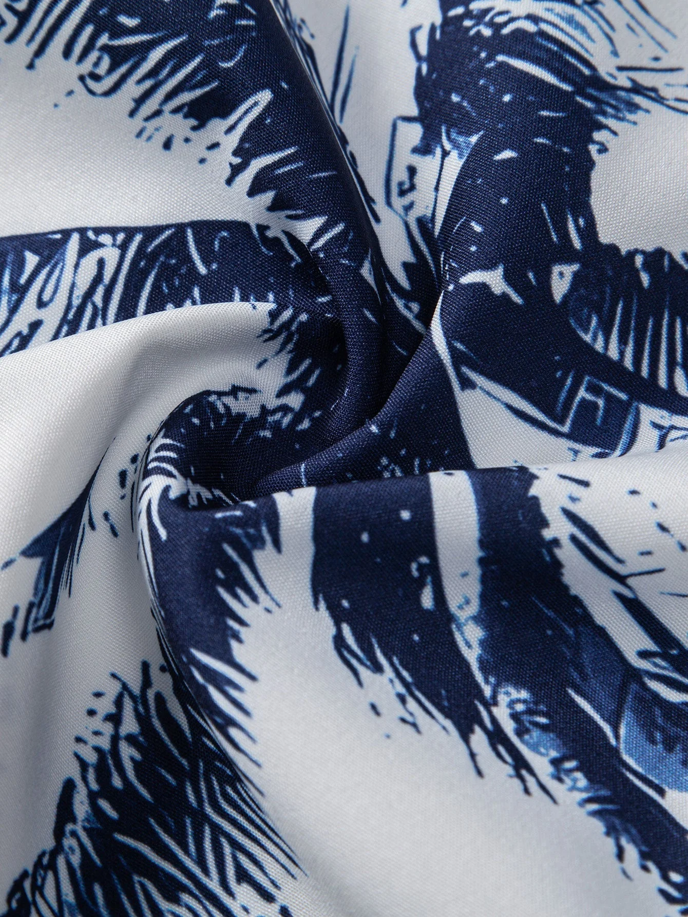 Attila® | Palm Tree Print Button Up Shirt - Image 5